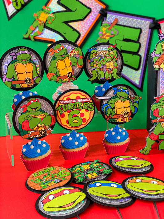 Ninja Turtles 12 Cupcake Toppers