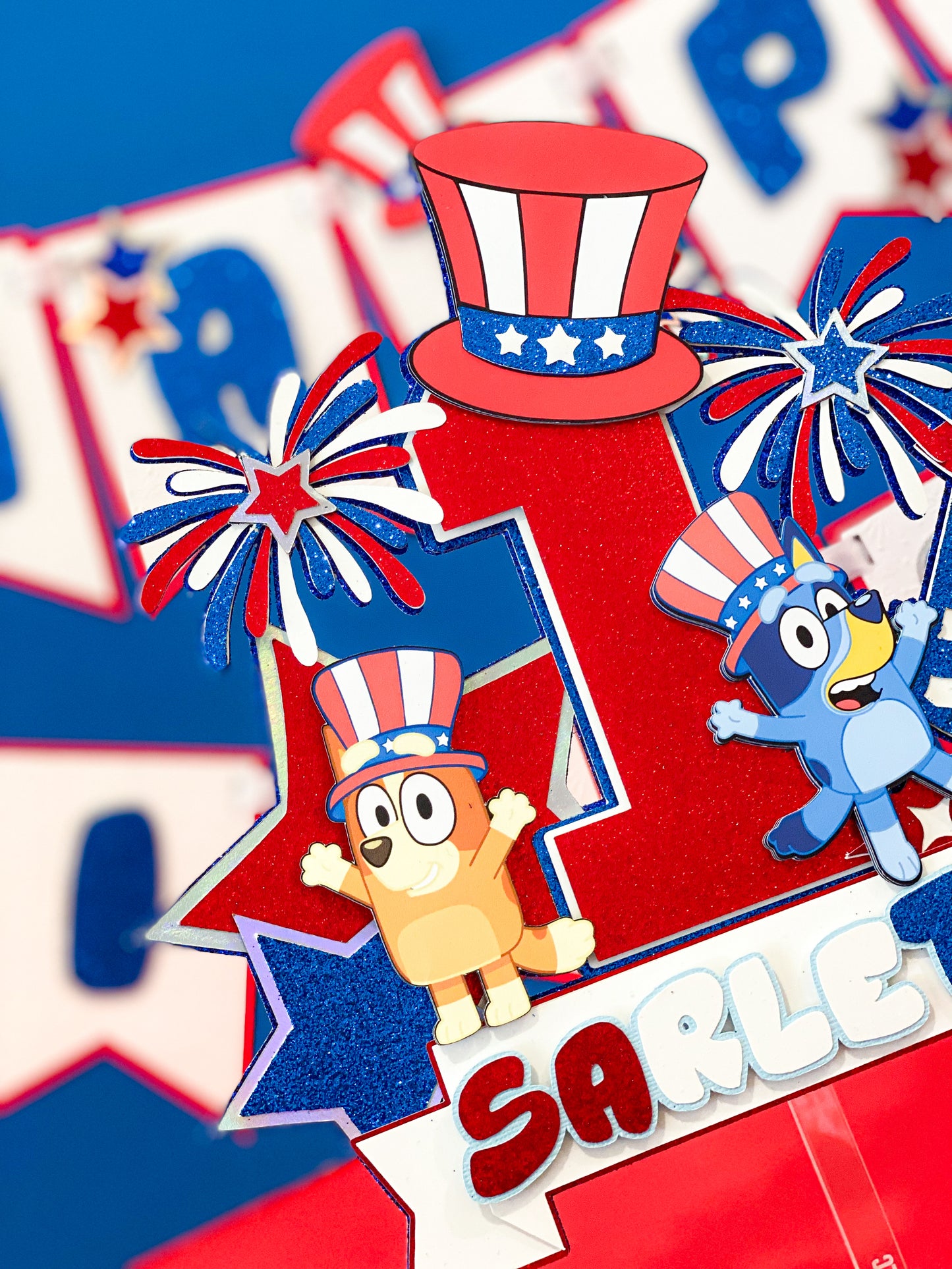 Bluey Cake Topper