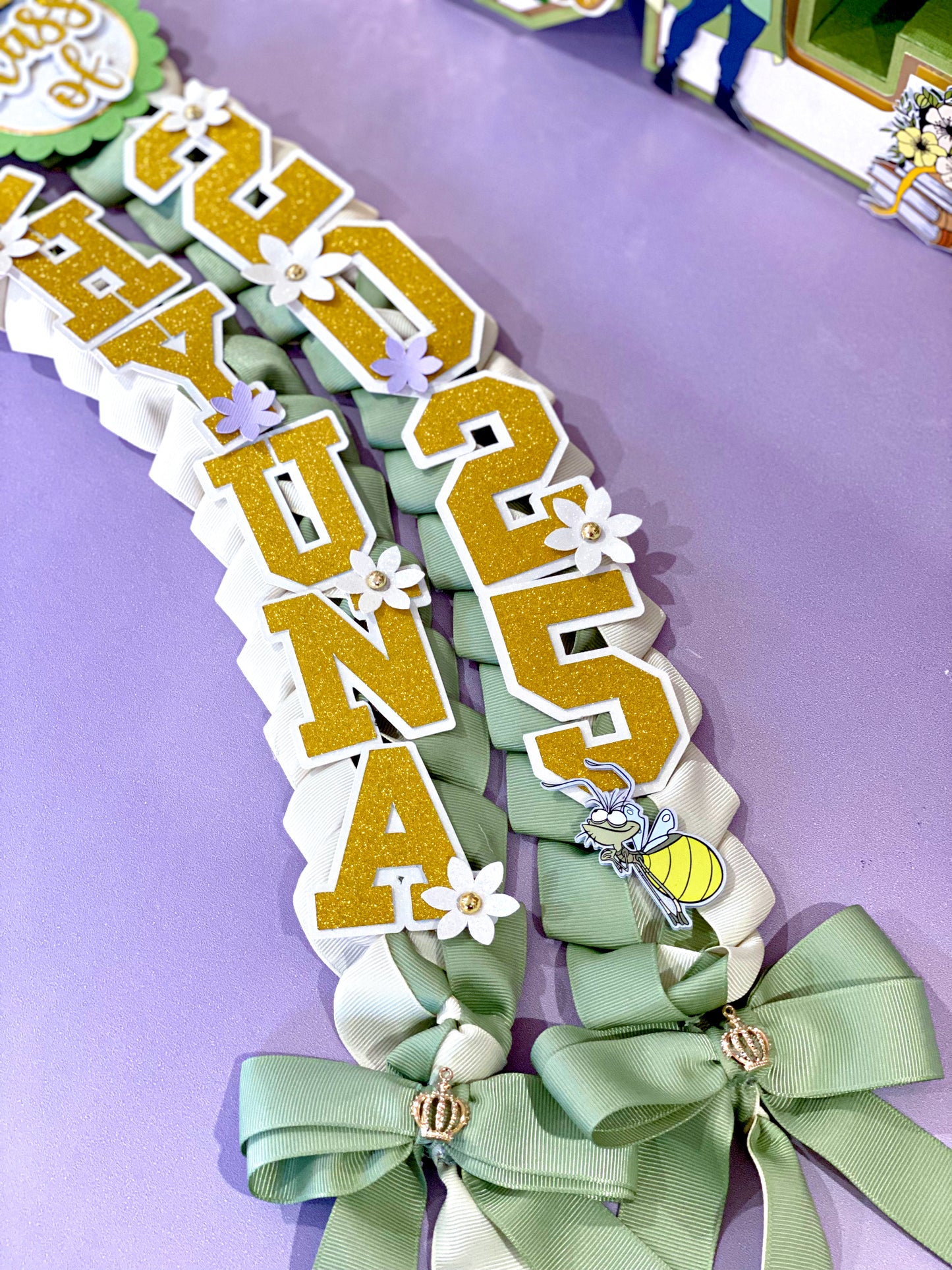 Tiana Graduation Lei | Kindergarten Graduation Lei | Graduation Gift | Princess Graduation Lei | Graduation Ribbon Lei | Class of 2025