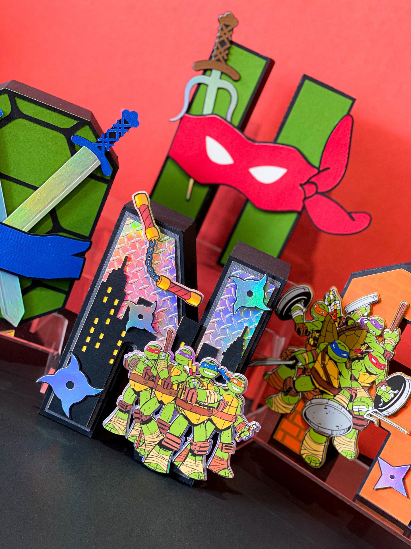 Ninja Turtles 3D Letters or Numbers