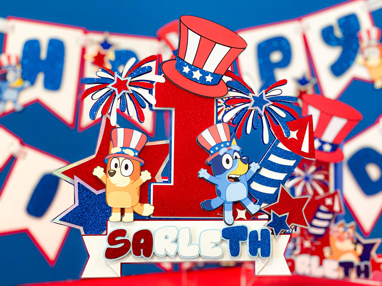 Bluey Cake Topper