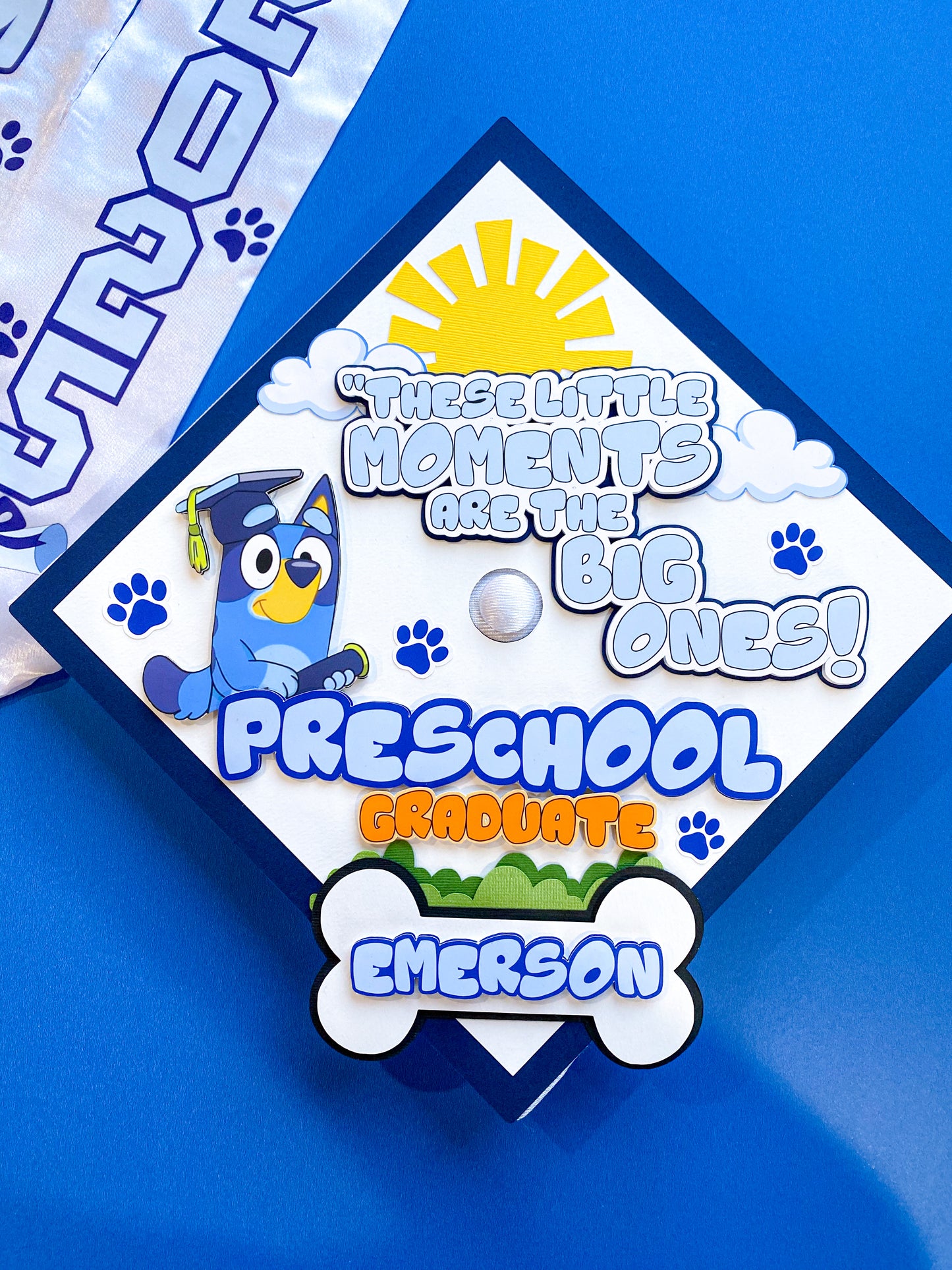 Bundle Princess Graduation Cap Topper and Lei | Kindergarten Graduation | Graduation Gift | Personalized Grad Cap and Lei | Class of 2025