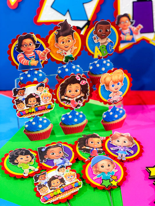 Kindergarten: The Musical 12 Cupcake Toppers