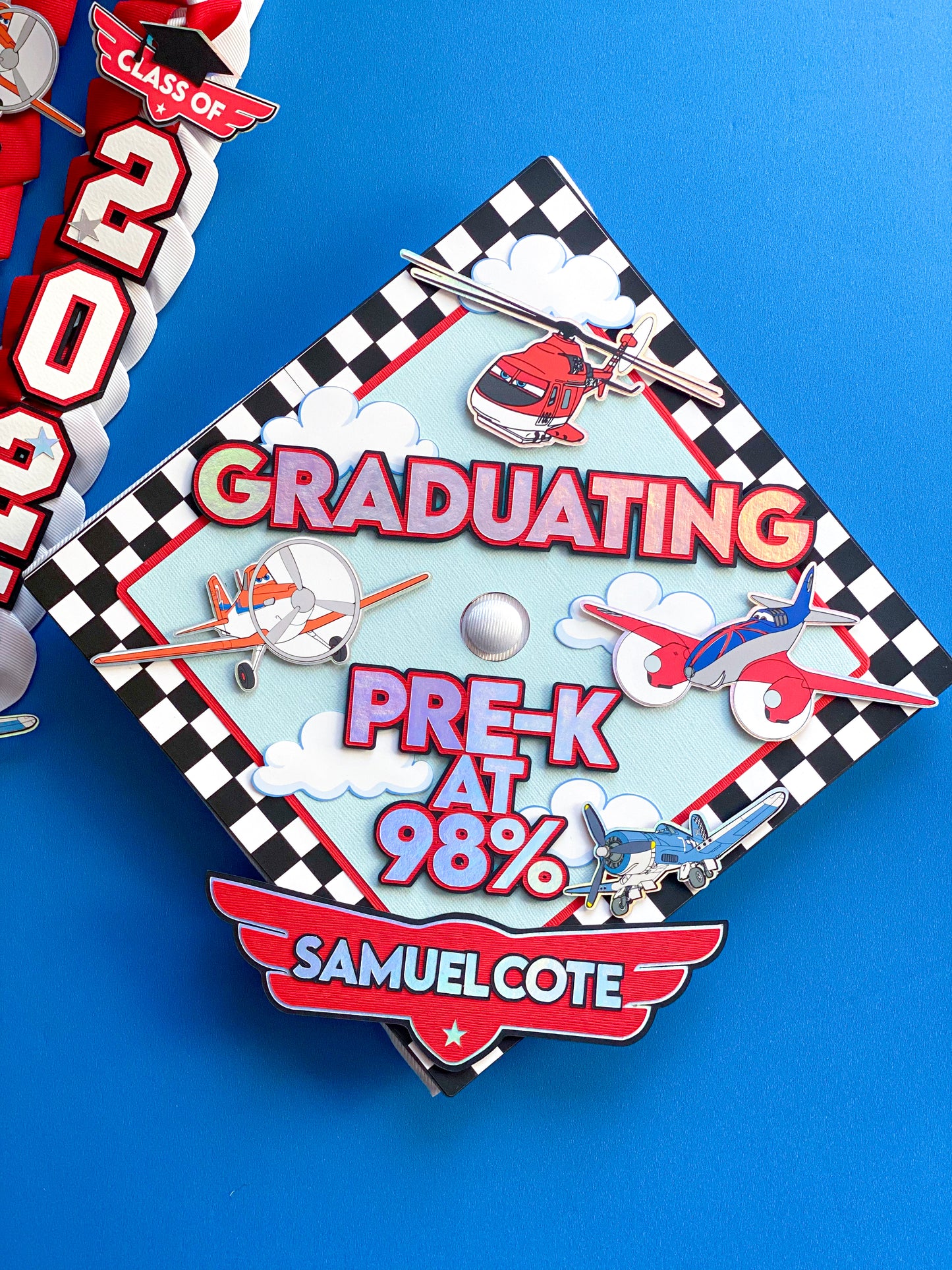 Bundle Princess Graduation Cap Topper and Lei | Kindergarten Graduation | Graduation Gift | Personalized Grad Cap and Lei | Class of 2025