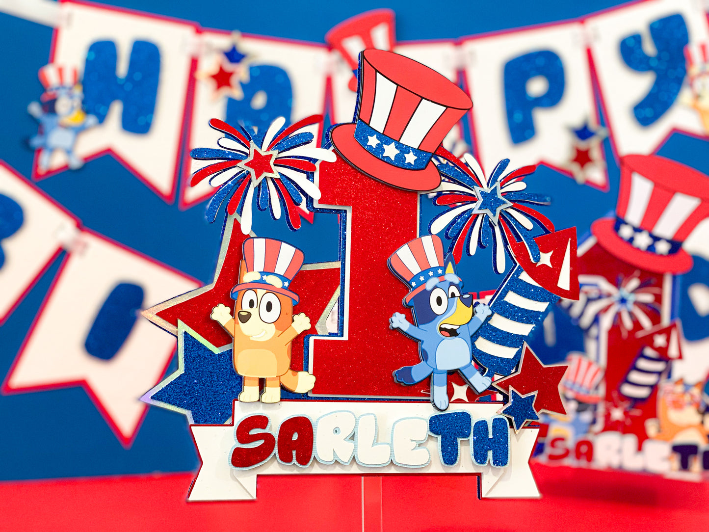 Bluey Cake Topper