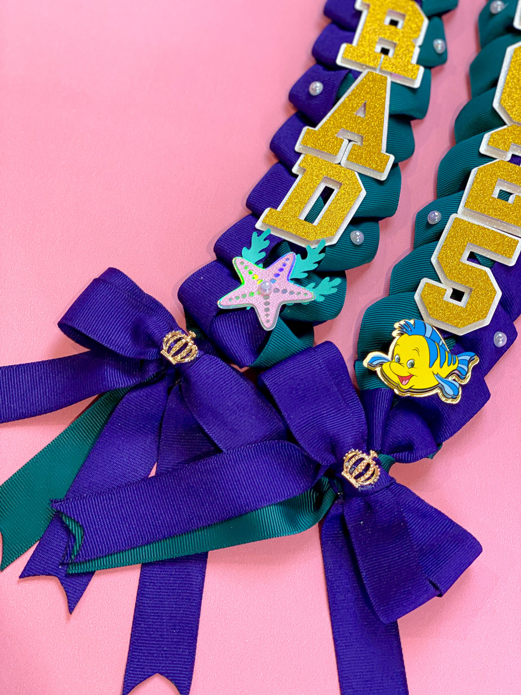 Ariel Little Mermaid Graduation Lei | Kindergarten Graduation Lei | Graduation Gift | Princess Graduation Lei | Graduation Ribbon Lei | Class of 2025