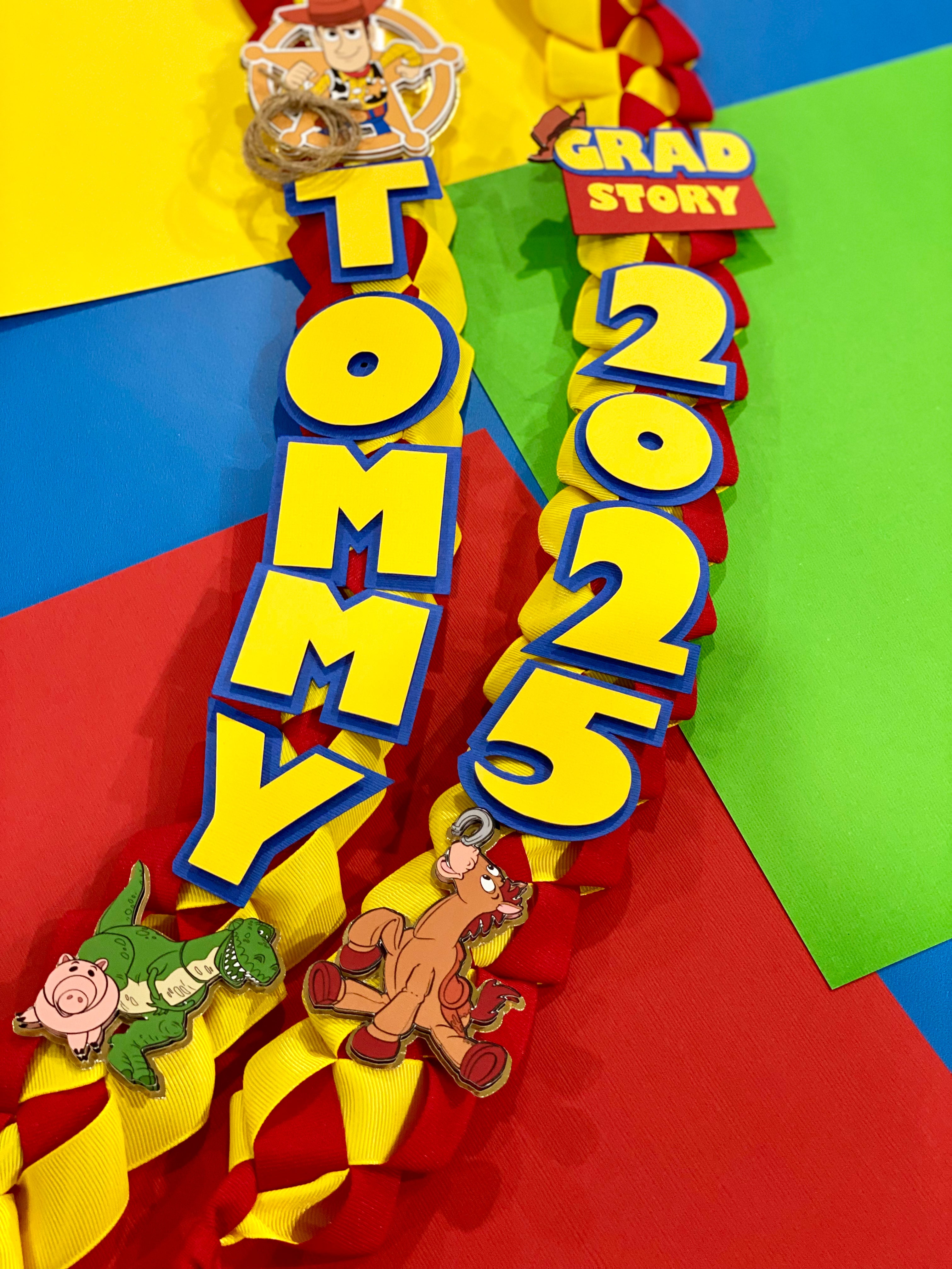 Toy Story Graduation Lei | Kindergarten Graduation Lei | Graduation Gift | Graduation Lei | Graduation Ribbon Lei | Class of 2025
