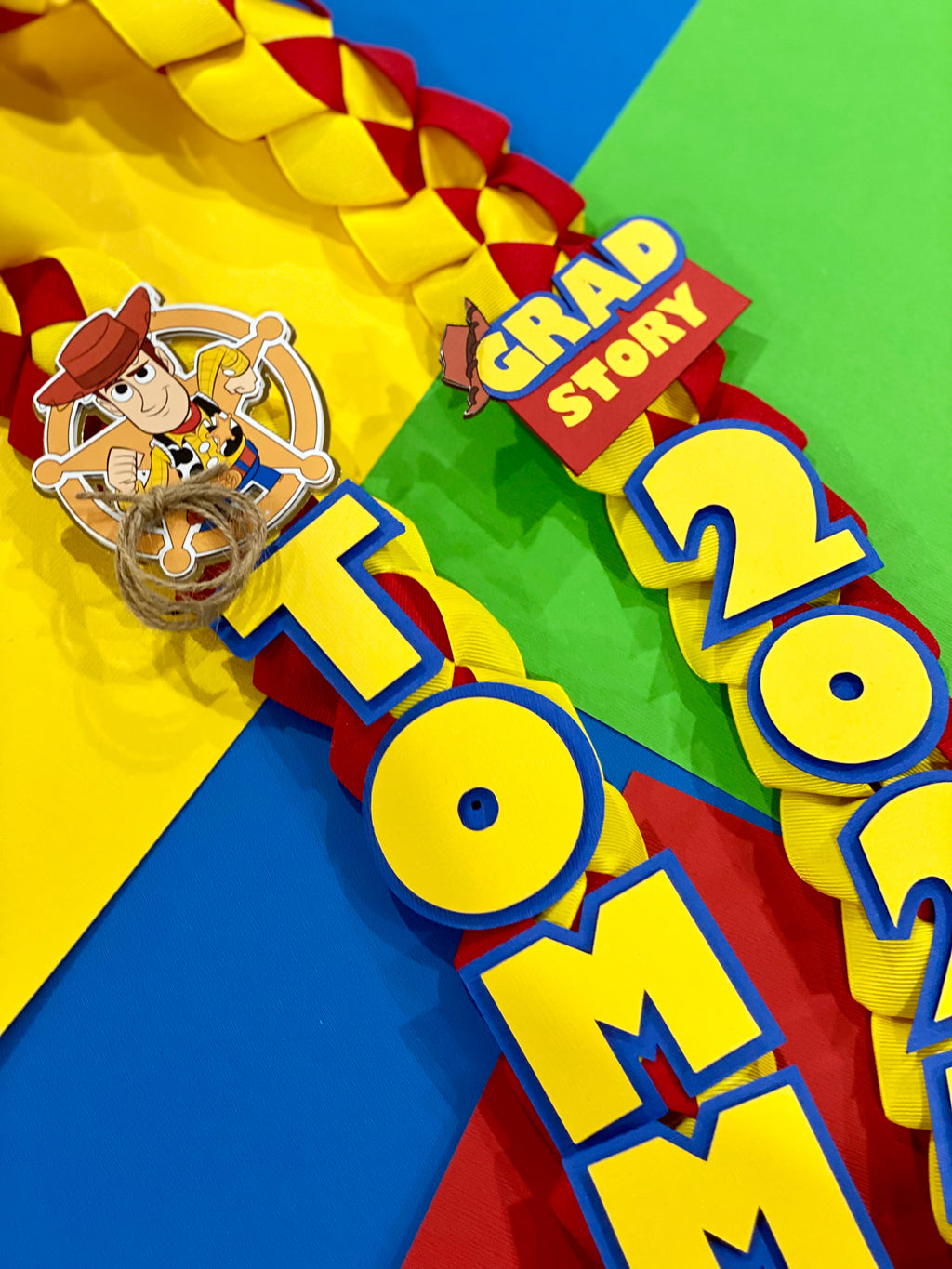 Toy Story Graduation Lei | Kindergarten Graduation Lei | Graduation Gift | Graduation Lei | Graduation Ribbon Lei | Class of 2025