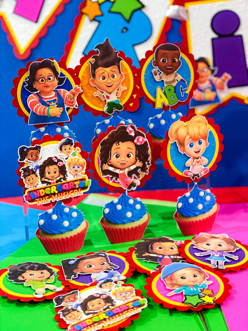 Kindergarten: The Musical 12 Cupcake Toppers