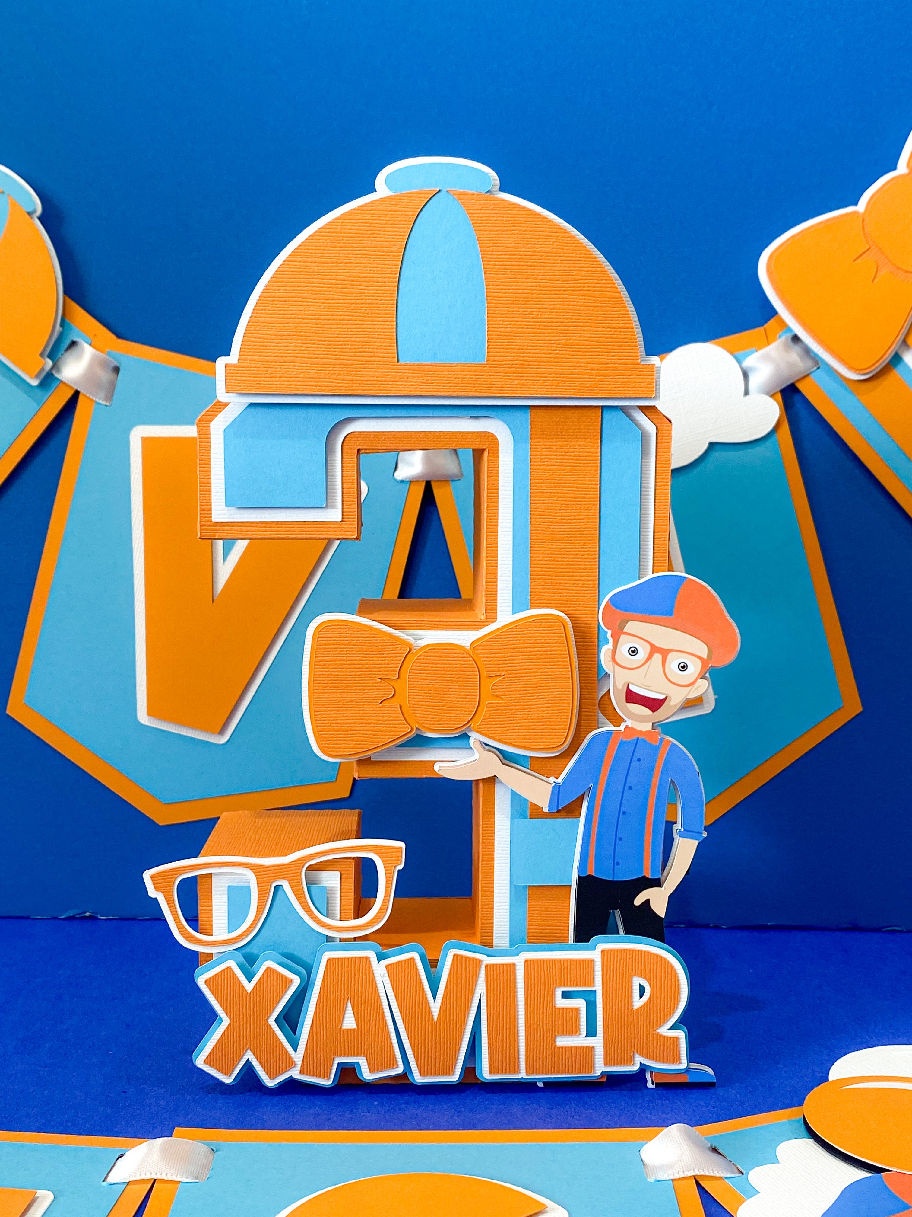 Large Blippi 3D Letter or Number with Name