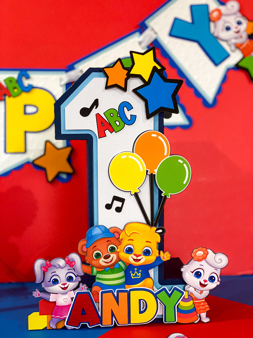 Large Lucas and Friends 3D Letter or Number with Name