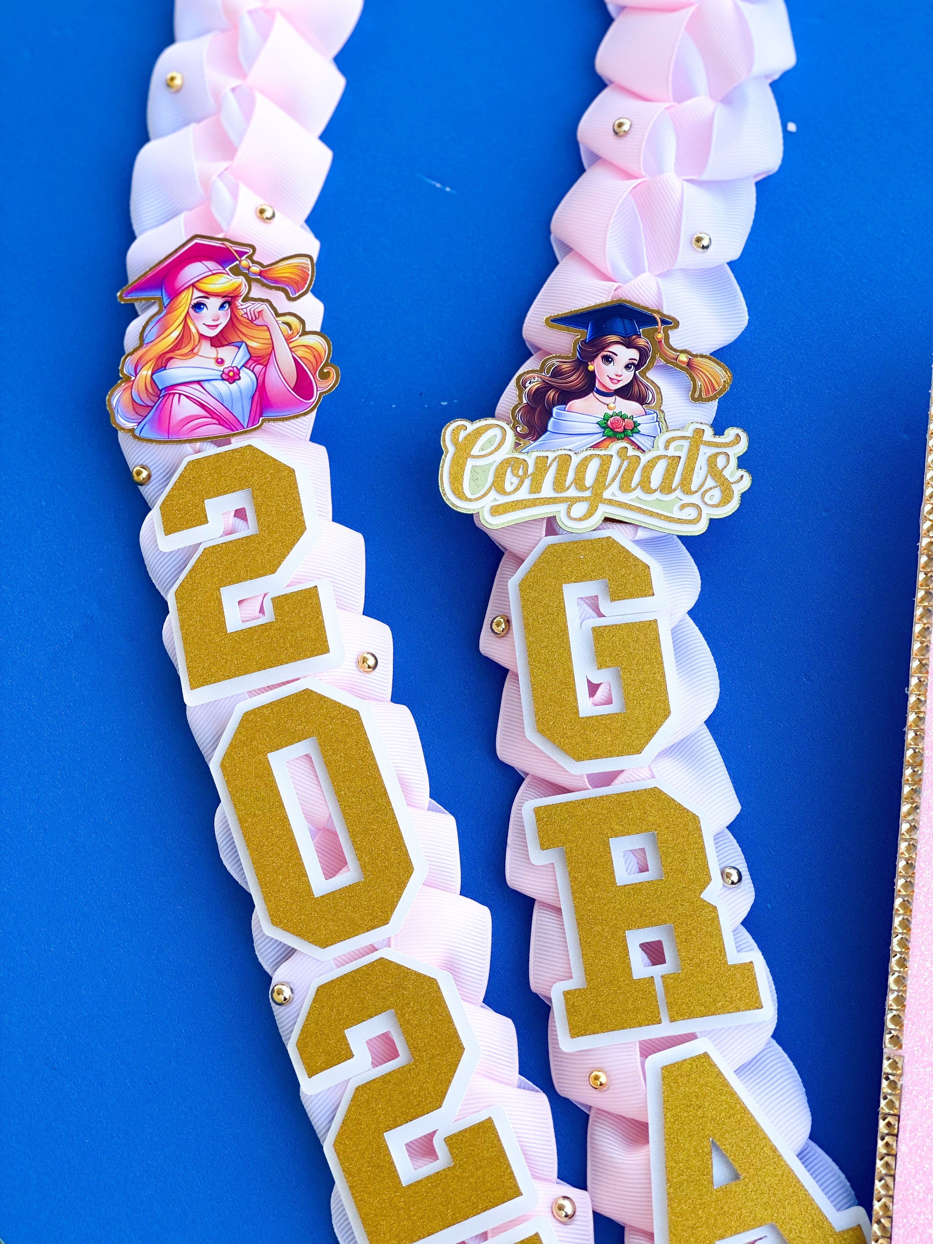 Princess Graduation Lei | Kindergarten Graduation Lei | Graduation Gift | Princess Graduation Lei | Graduation Ribbon Lei | Class of 2025