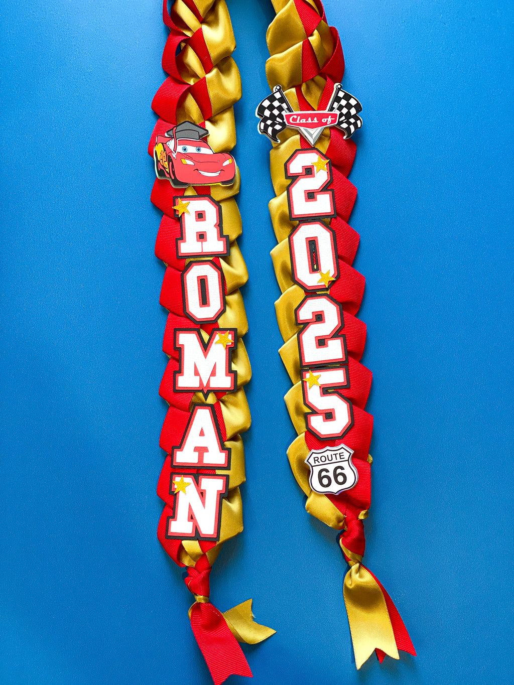 Disney Cars Graduation Lei | Kindergarten Graduation Lei | Graduation Gift | Princess Graduation Lei | Graduation Ribbon Lei | Class of 2026