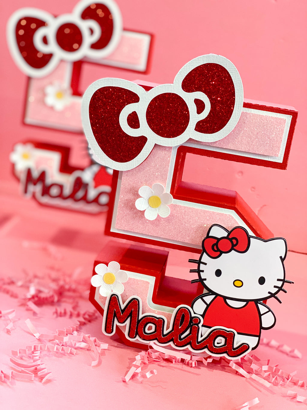 Large Hello Kitty 3D Letter or Number with Name