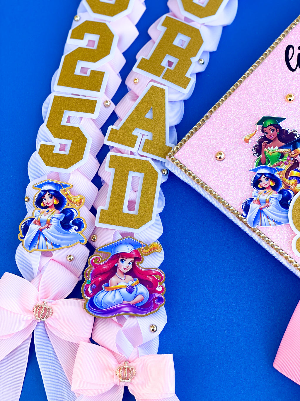 Princess Graduation Lei | Kindergarten Graduation Lei | Graduation Gift | Princess Graduation Lei | Graduation Ribbon Lei | Class of 2025