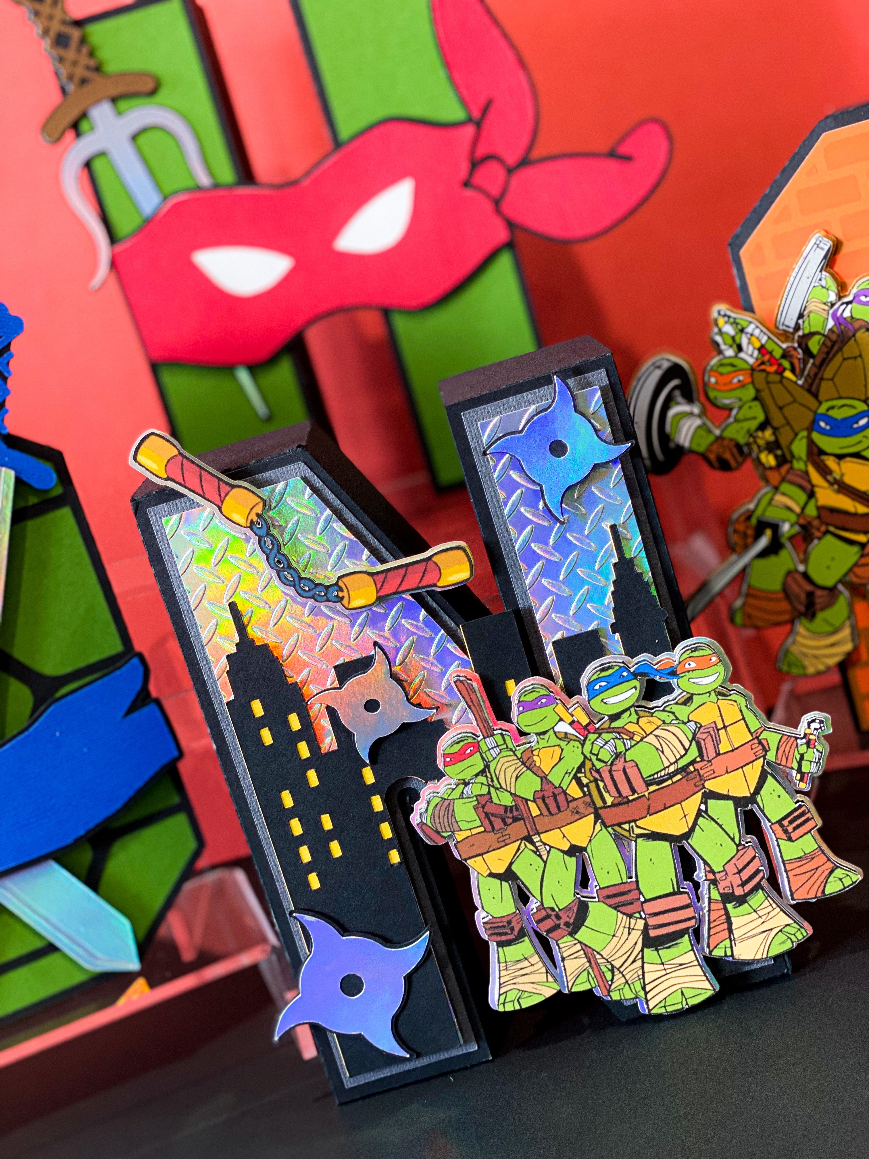 Ninja Turtles 3D Letters or Numbers