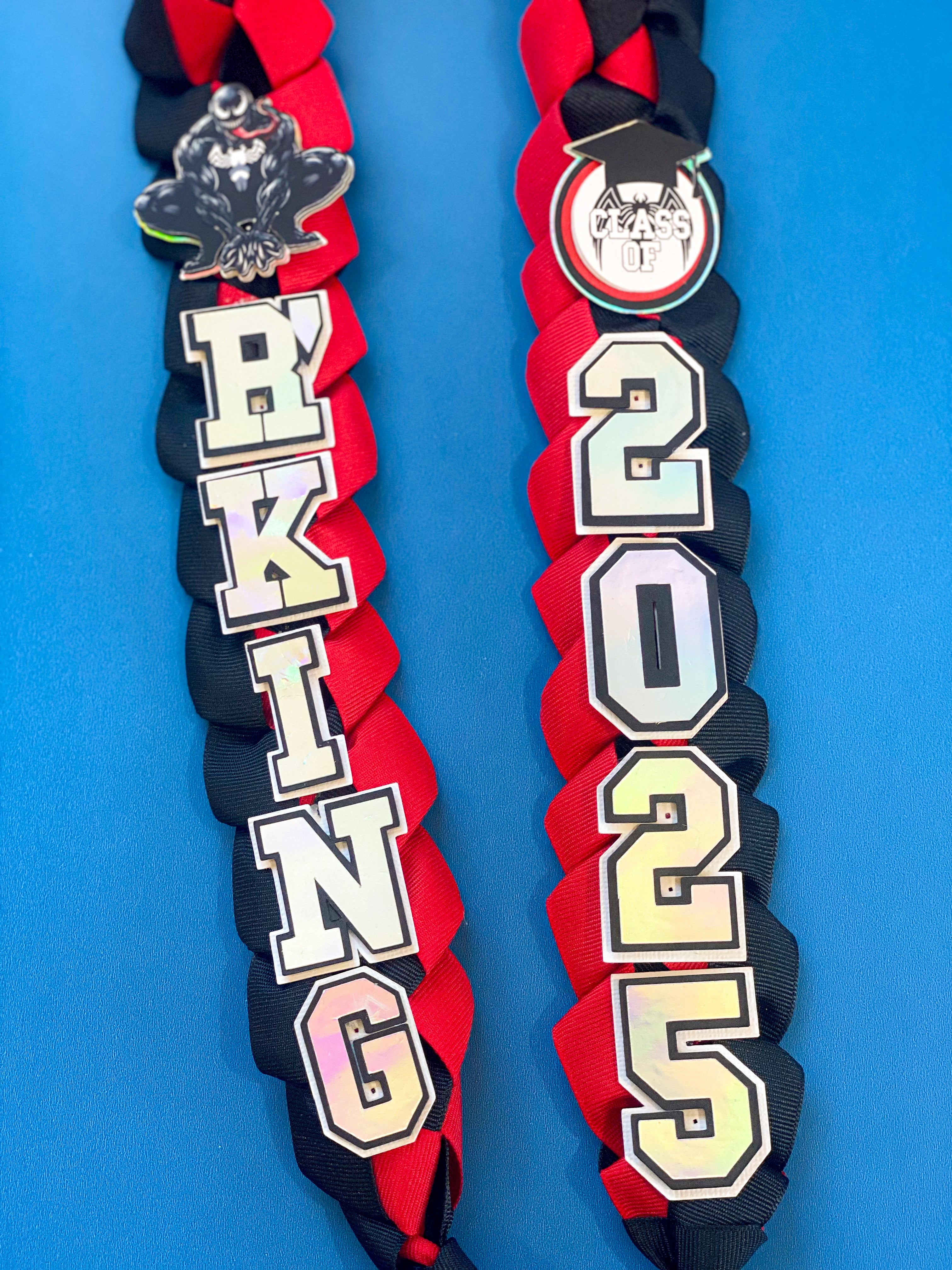 Venom Graduation Lei | Kindergarten Graduation Lei | Graduation Gift | Princess Graduation Lei | Graduation Ribbon Lei | Class of 2026