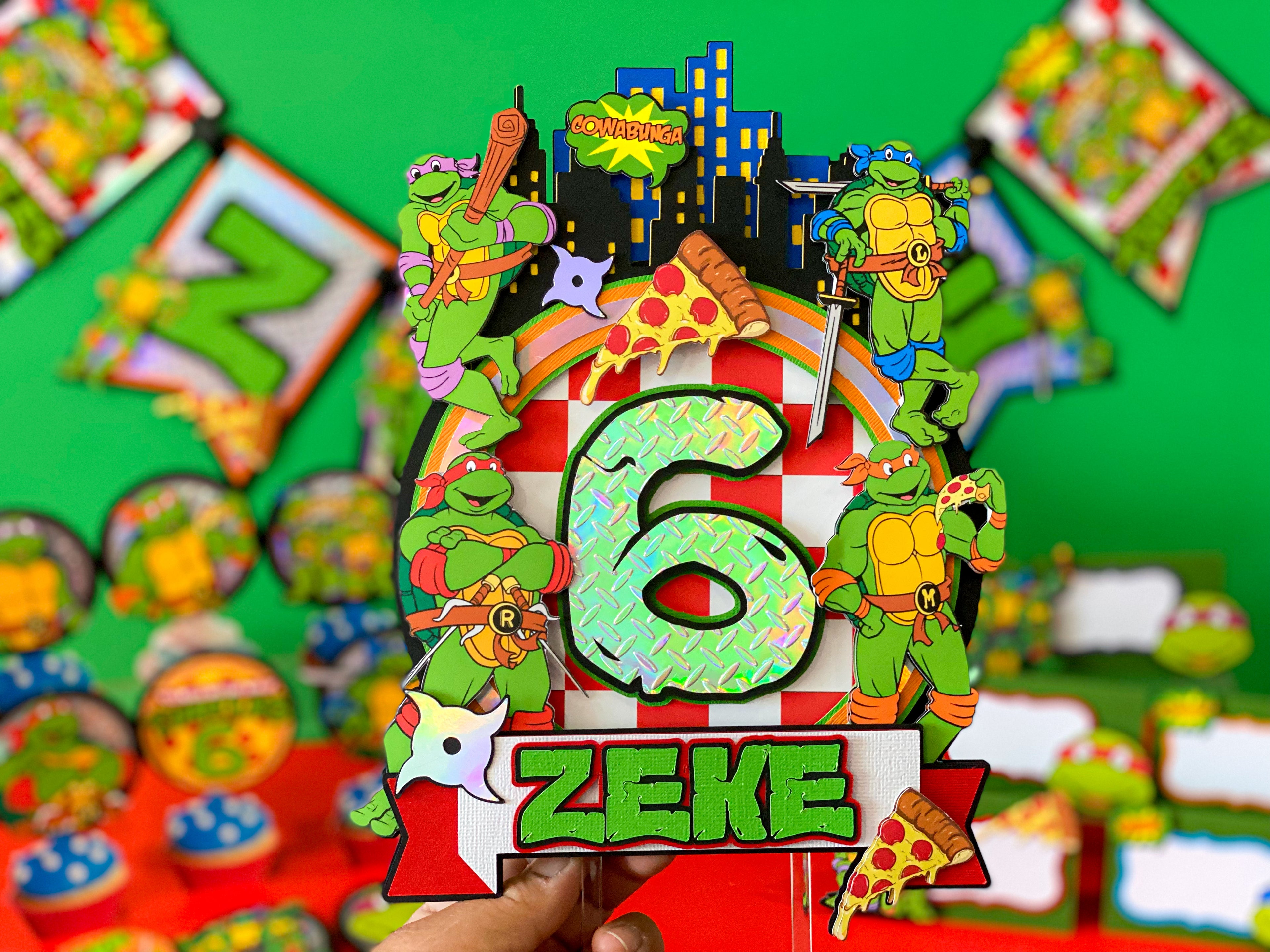 Ninja Turtles Cake Topper