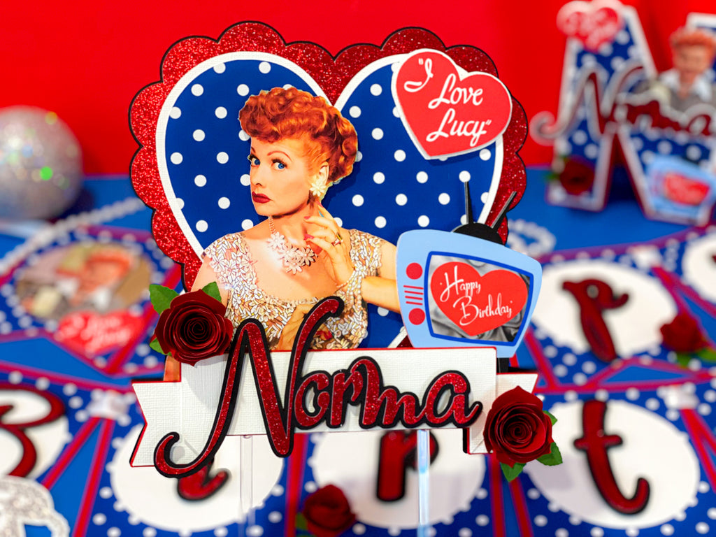 I Love Lucy Cake Topper