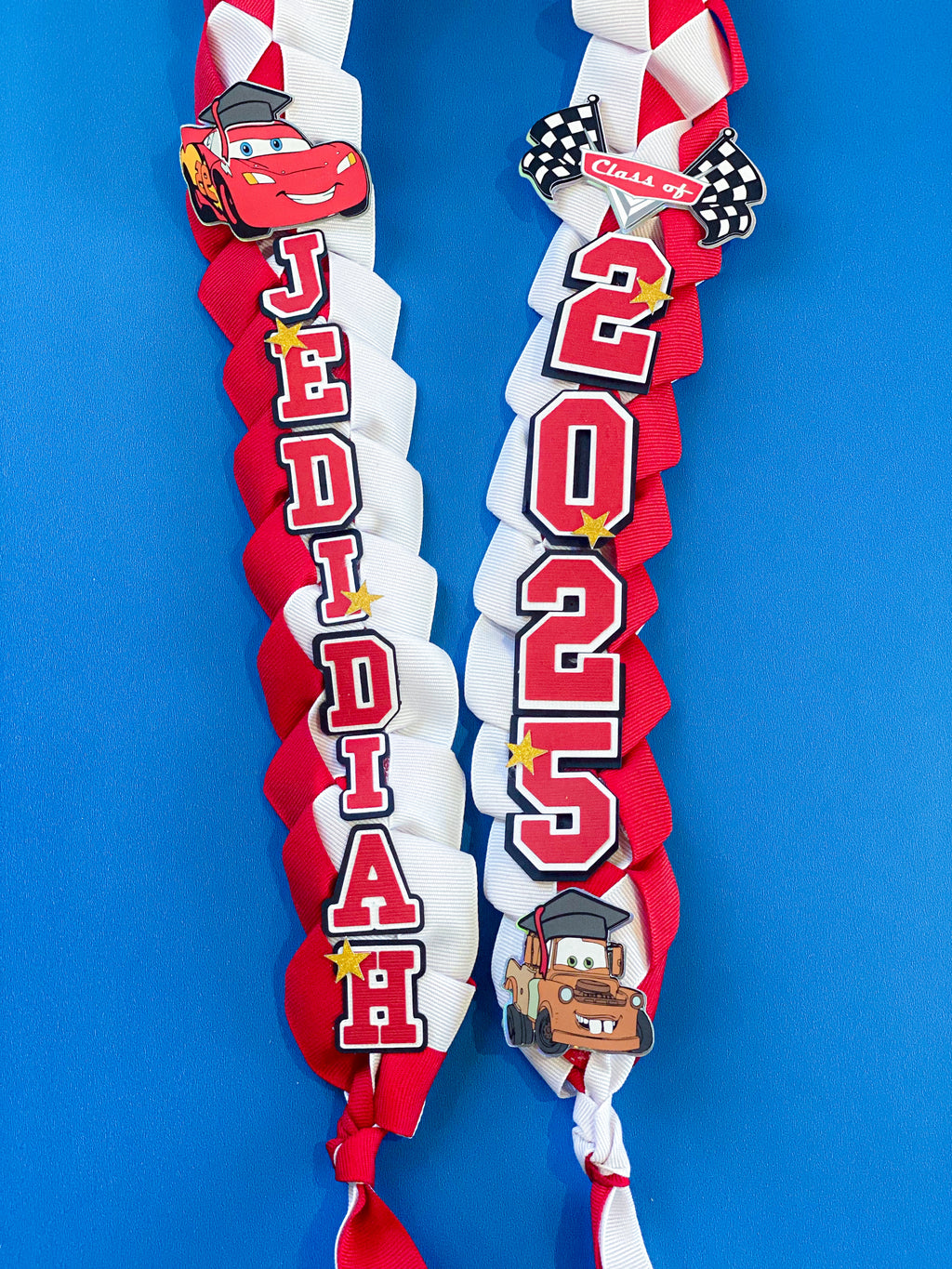 Disney Cars Graduation Lei | Kindergarten Graduation Lei | Graduation Gift | Princess Graduation Lei | Graduation Ribbon Lei | Class of 2026