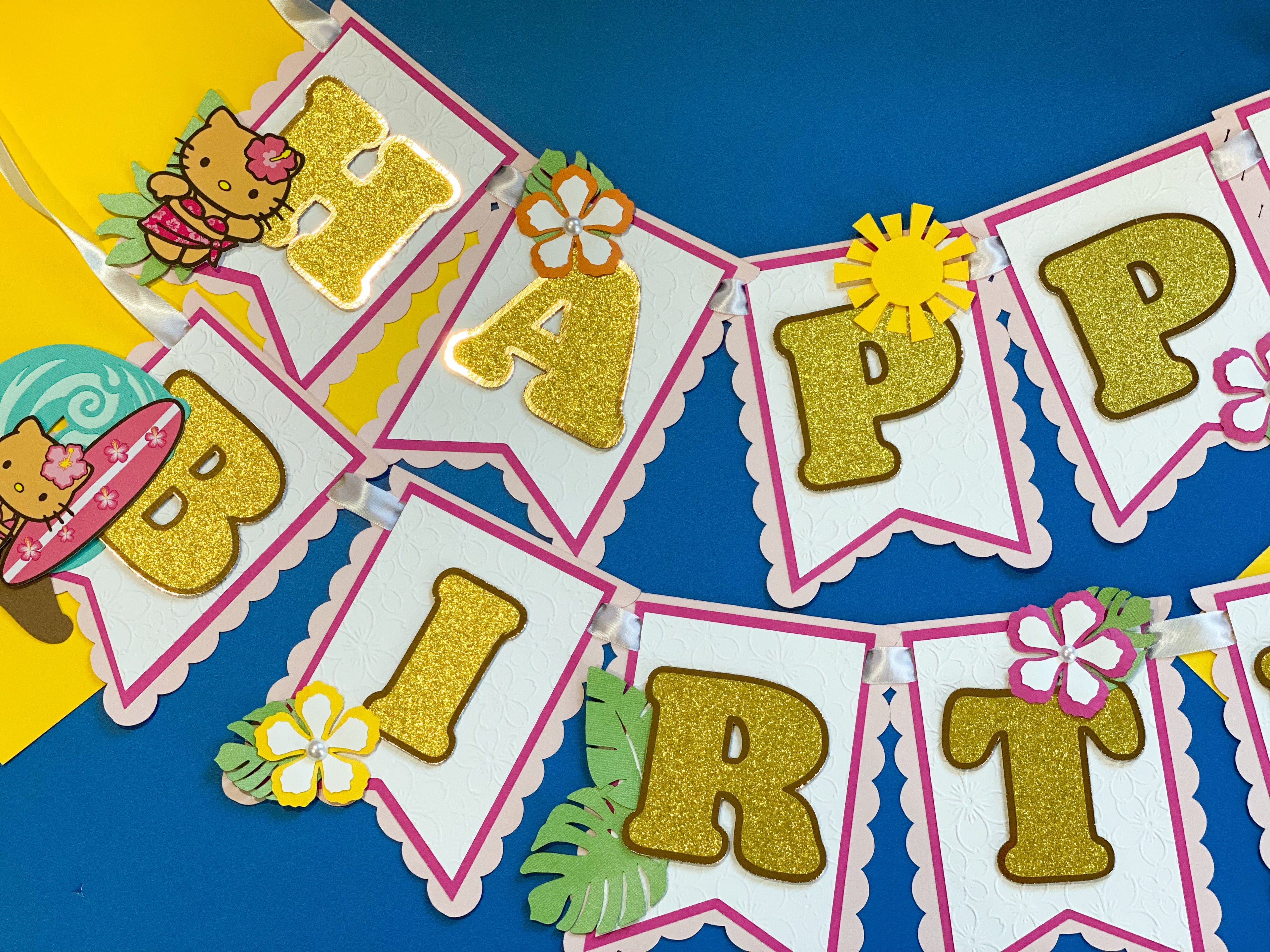 Hello Kitty Luau Banner