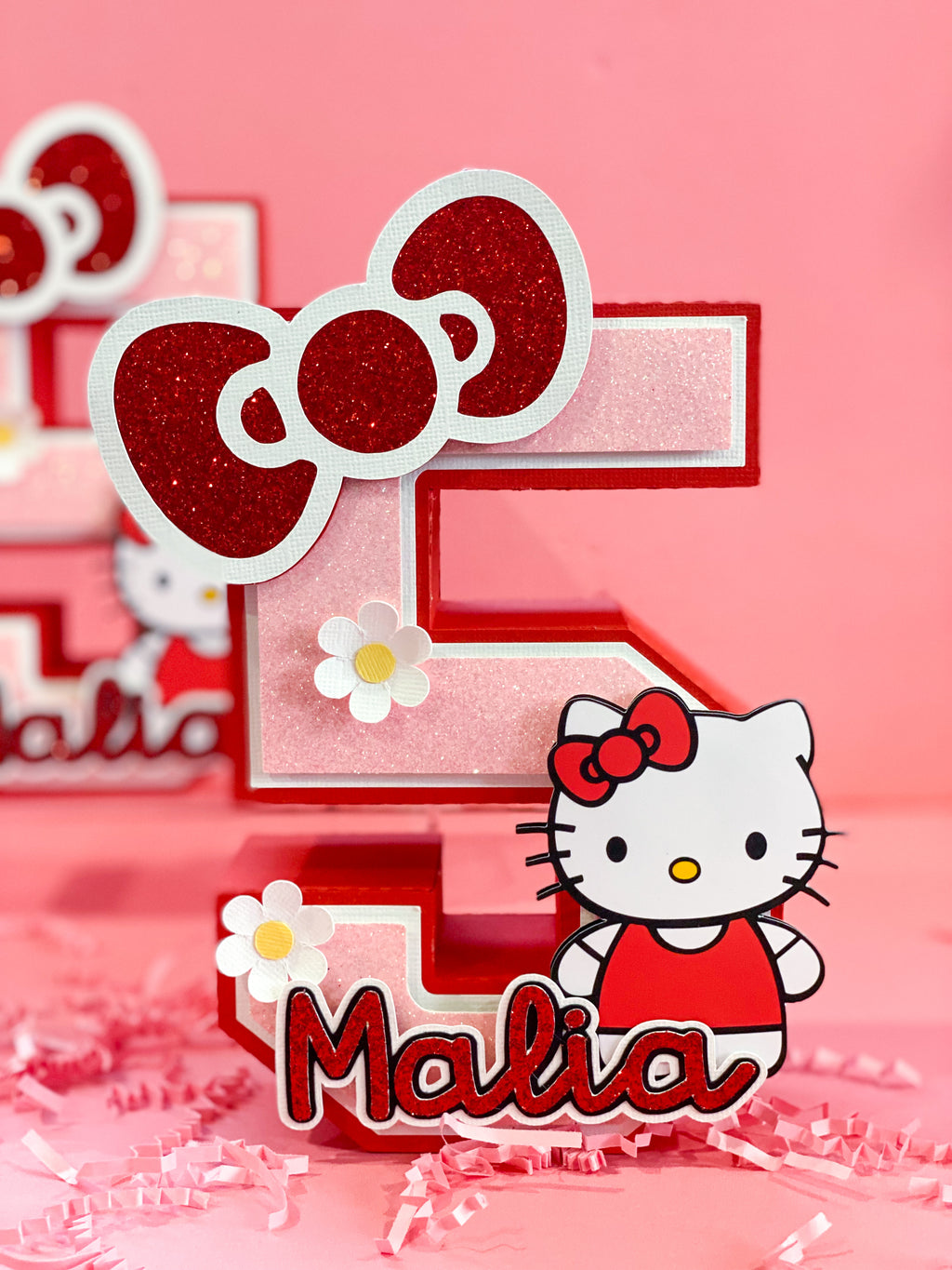 Large Hello Kitty 3D Letter or Number with Name