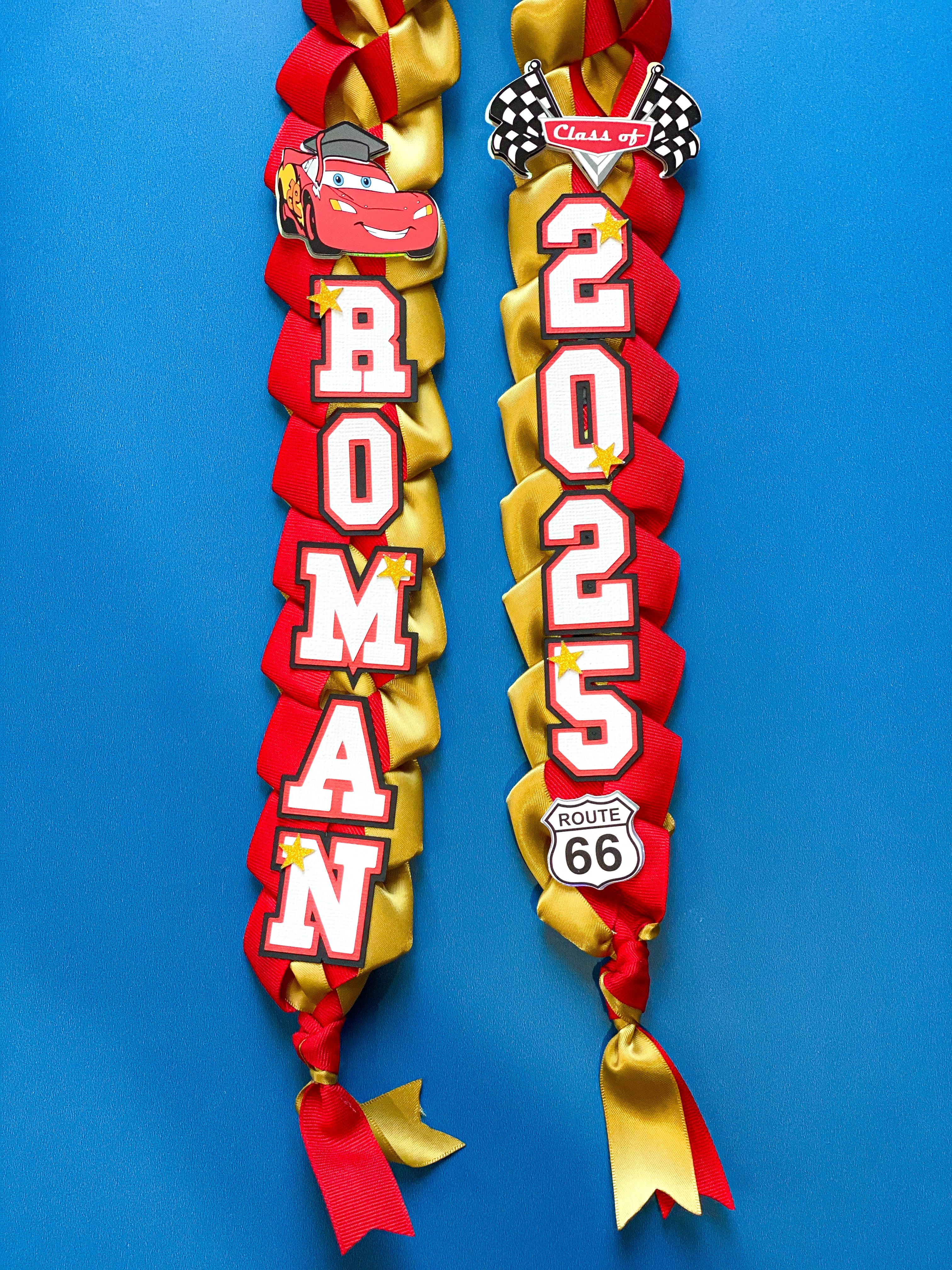 Disney Cars Graduation Lei | Kindergarten Graduation Lei | Graduation Gift | Princess Graduation Lei | Graduation Ribbon Lei | Class of 2026