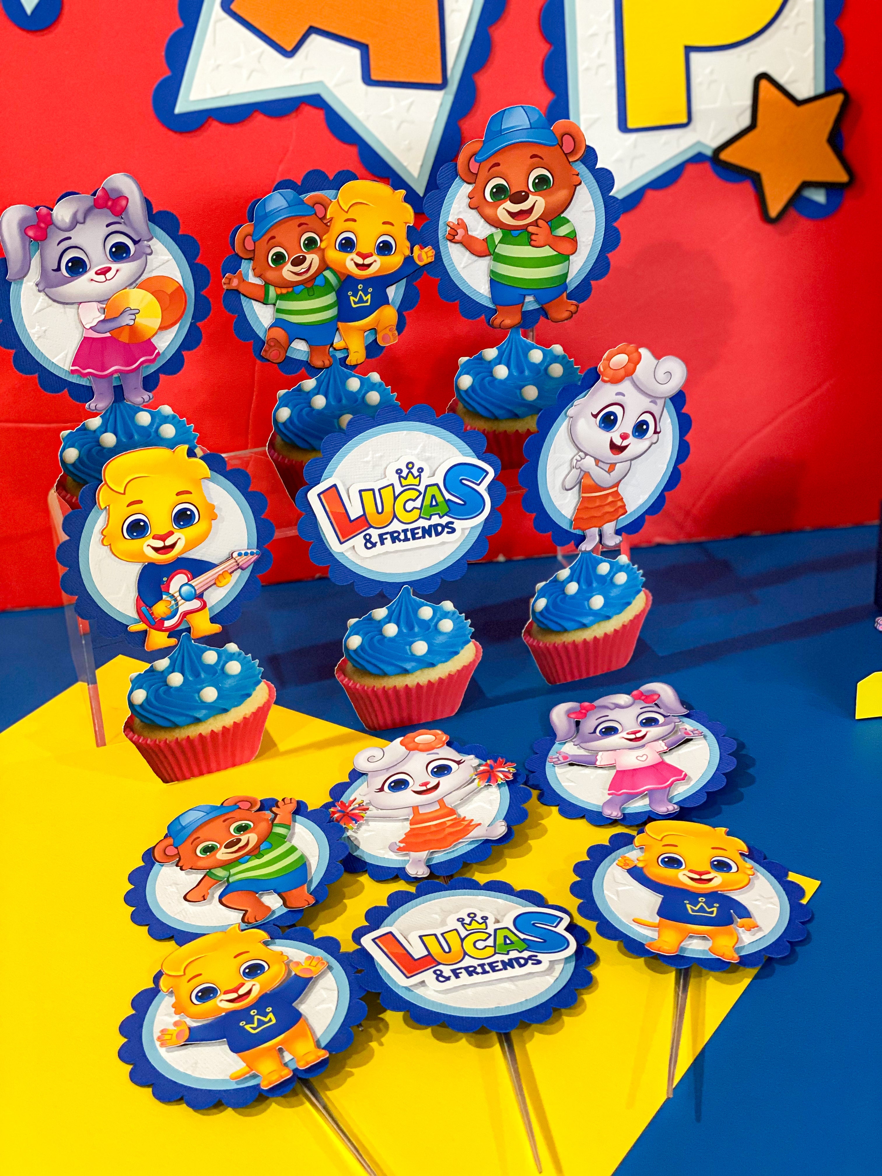 Lucas and Friends 12 Cupcake Toppers