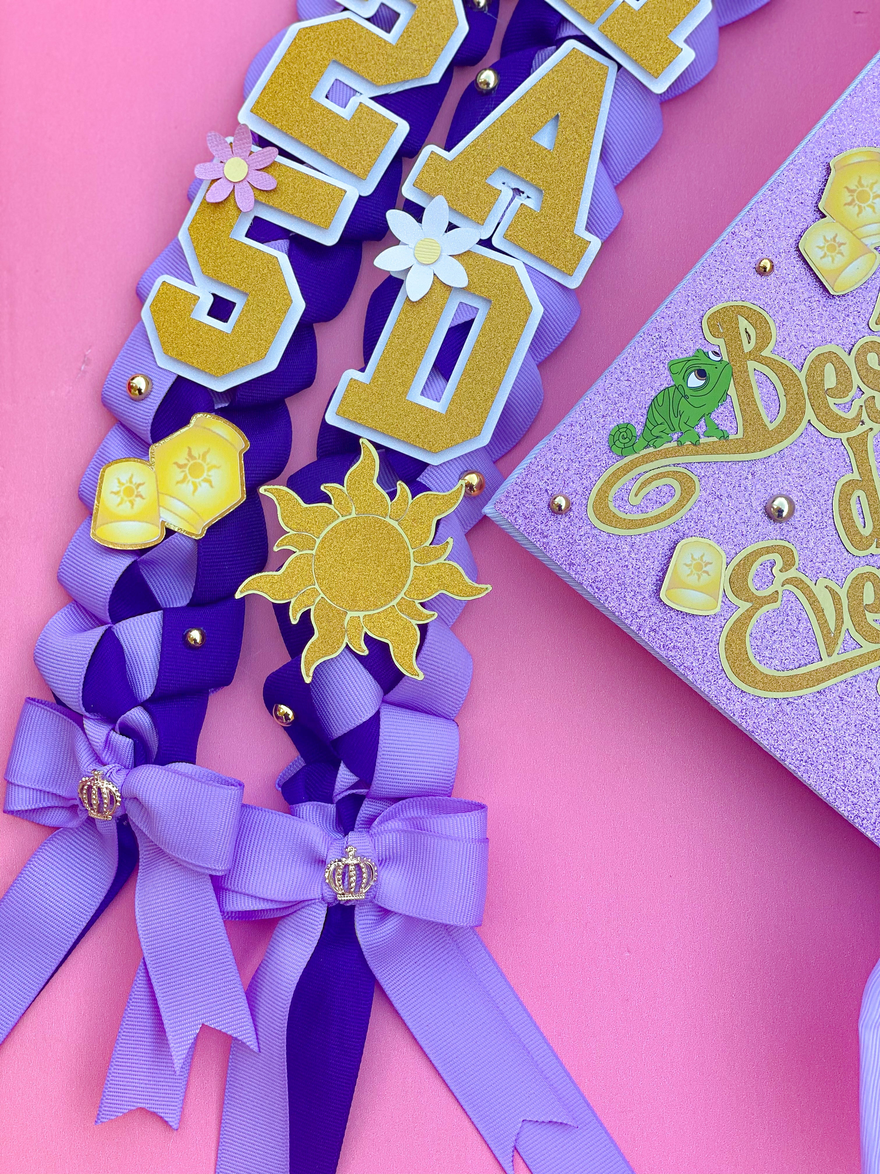 Rapunzel Graduation Lei | Kindergarten Graduation Lei | Graduation Gift | Princess Graduation Lei | Graduation Ribbon Lei | Class of 2025