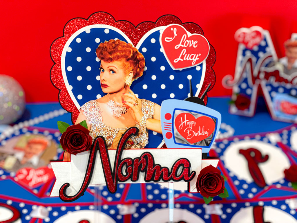 I Love Lucy Cake Topper