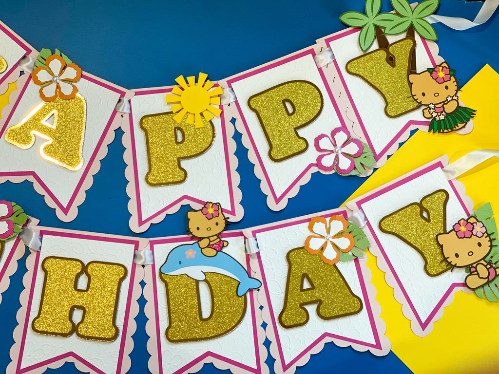 Hello Kitty Luau Banner