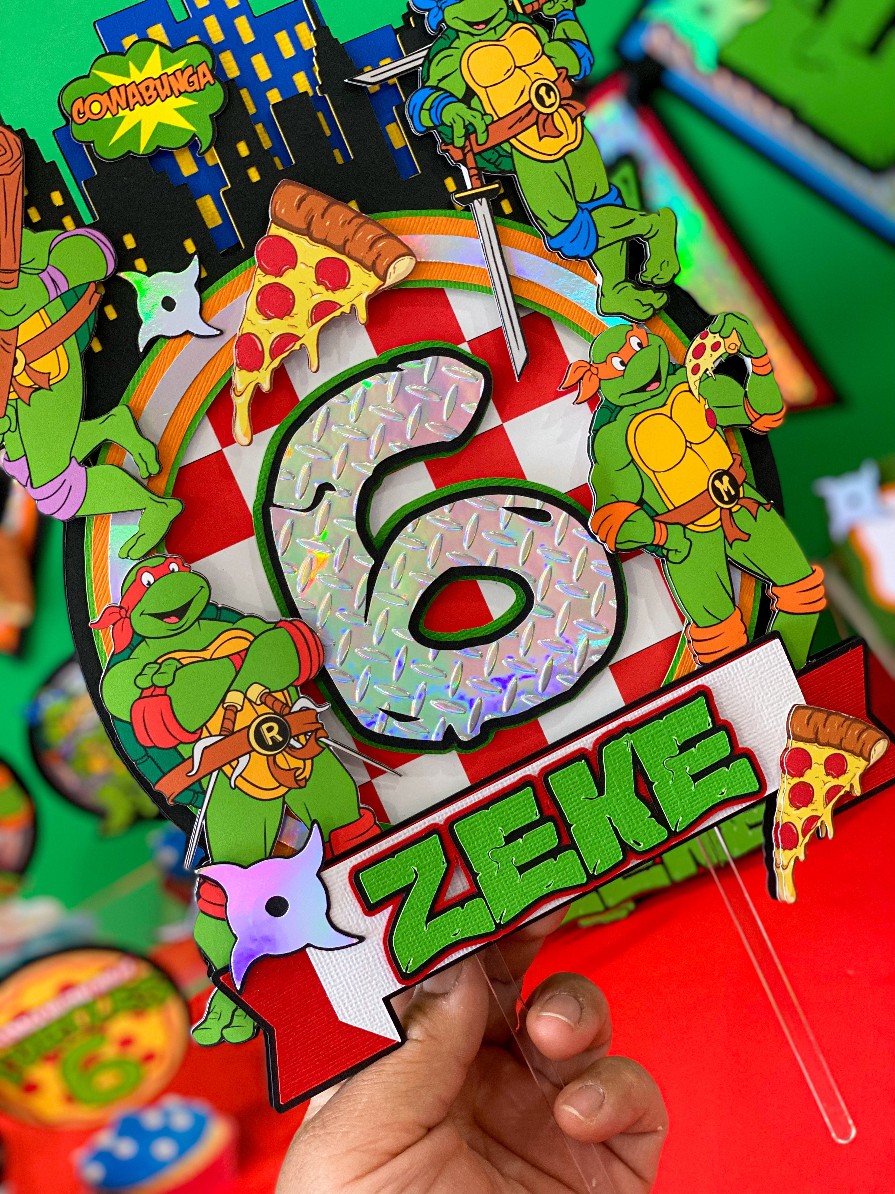 Ninja Turtles Cake Topper