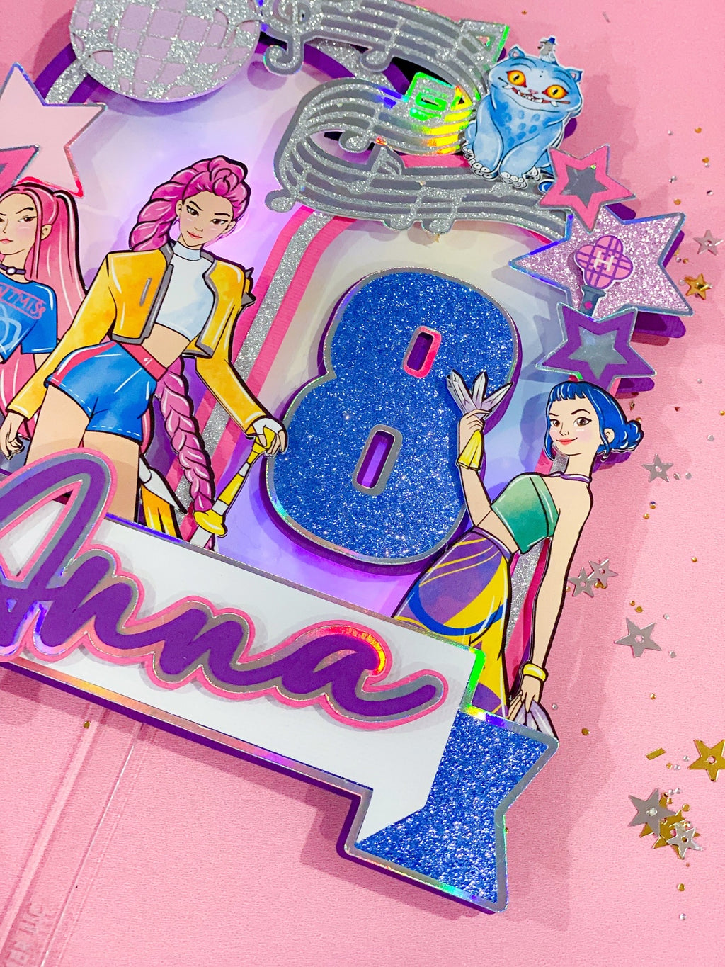 K- Pop Demon Hunters Cake Topper