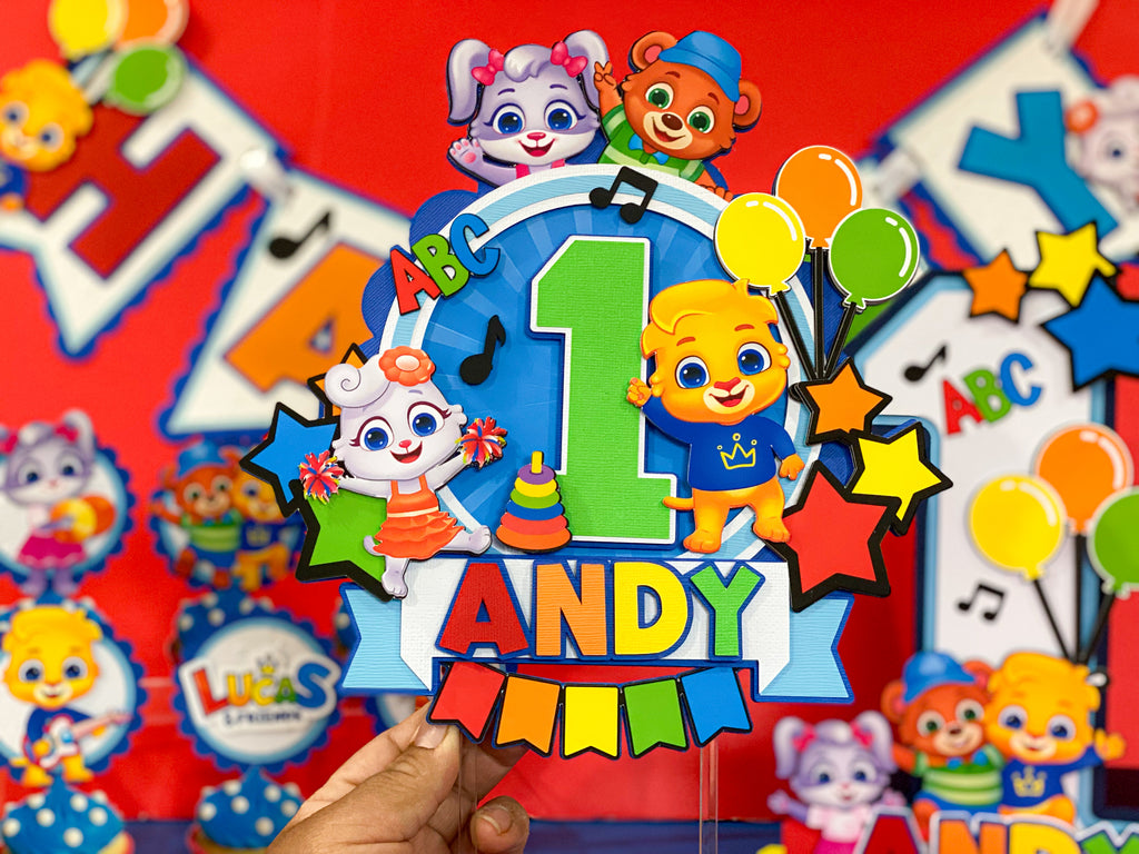 Lucas and Friends Cake Topper
