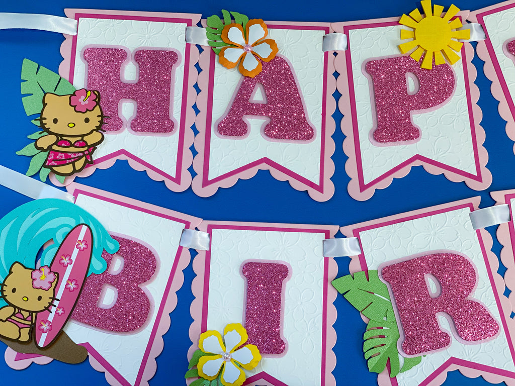 Hello Kitty Luau Banner