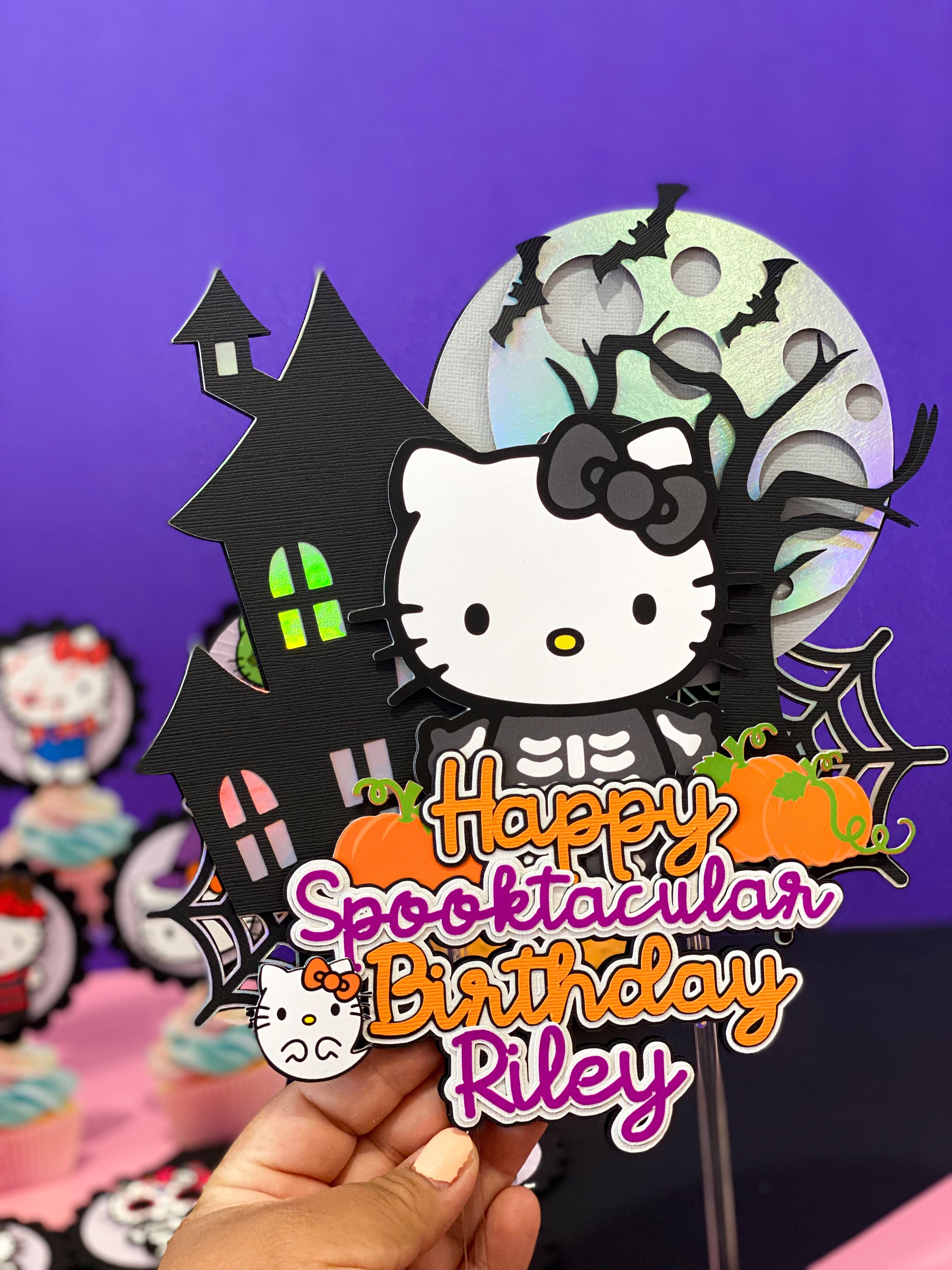 Hello Kitty Halloween Cake Topper