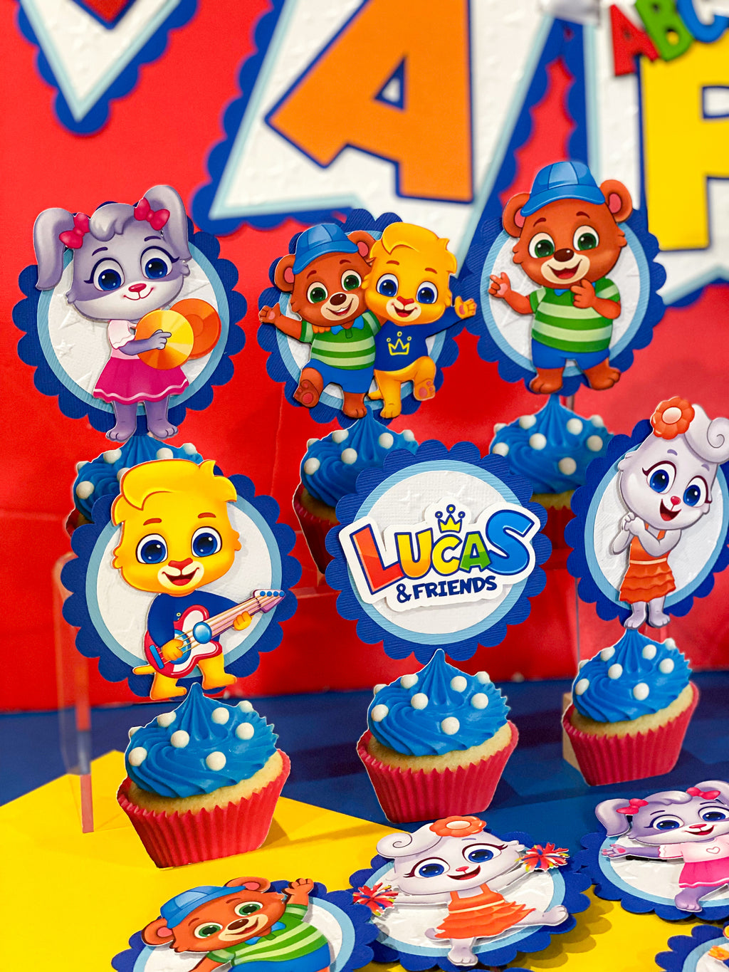 Lucas and Friends 12 Cupcake Toppers