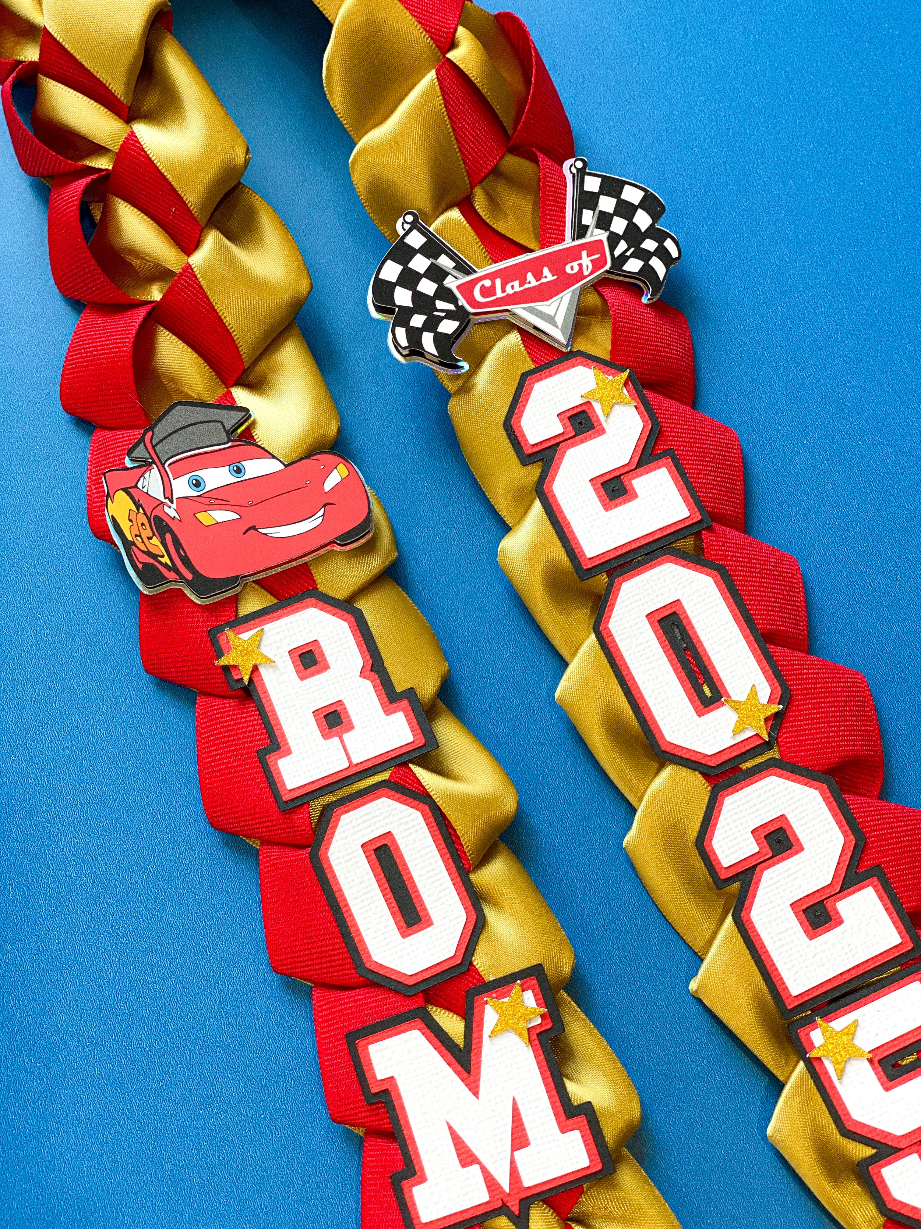 Disney Cars Graduation Lei | Kindergarten Graduation Lei | Graduation Gift | Princess Graduation Lei | Graduation Ribbon Lei | Class of 2026