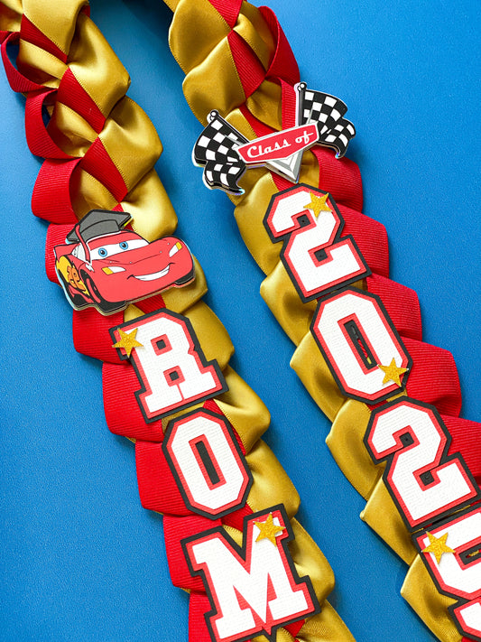 Disney Cars Graduation Lei | Kindergarten Graduation Lei | Graduation Gift | Princess Graduation Lei | Graduation Ribbon Lei | Class of 2026