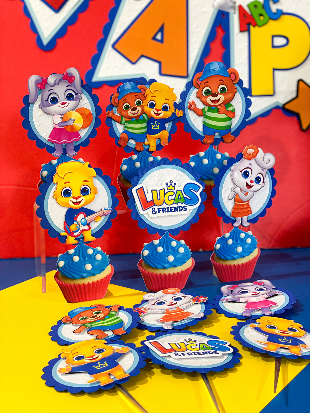 Lucas and Friends 12 Cupcake Toppers