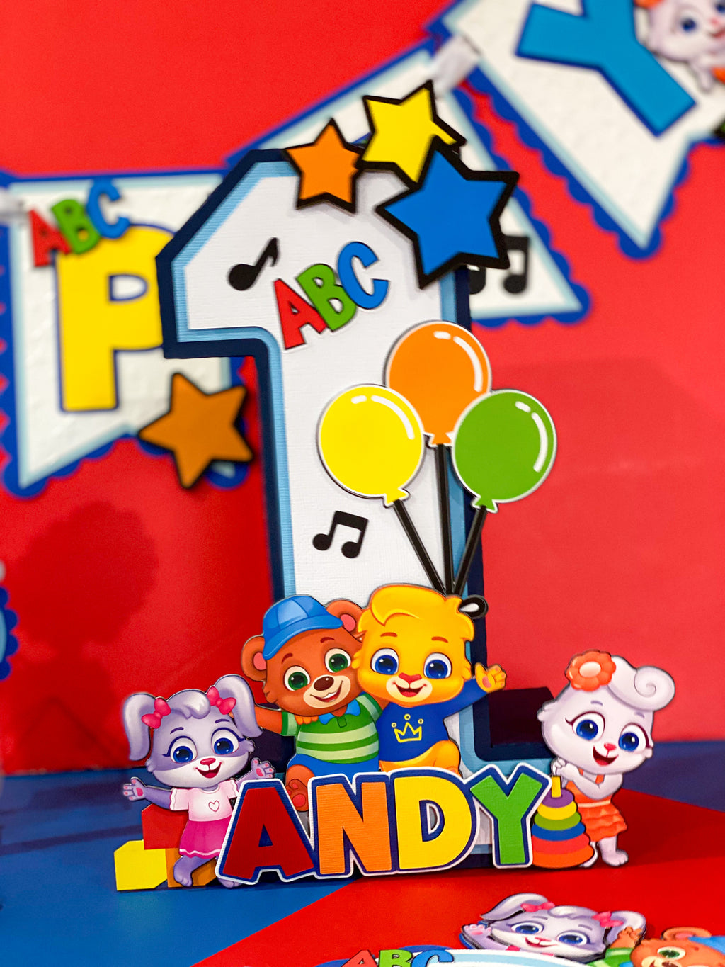 Large Lucas and Friends 3D Letter or Number with Name