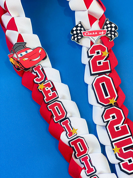 Disney Cars Graduation Lei | Kindergarten Graduation Lei | Graduation Gift | Princess Graduation Lei | Graduation Ribbon Lei | Class of 2026