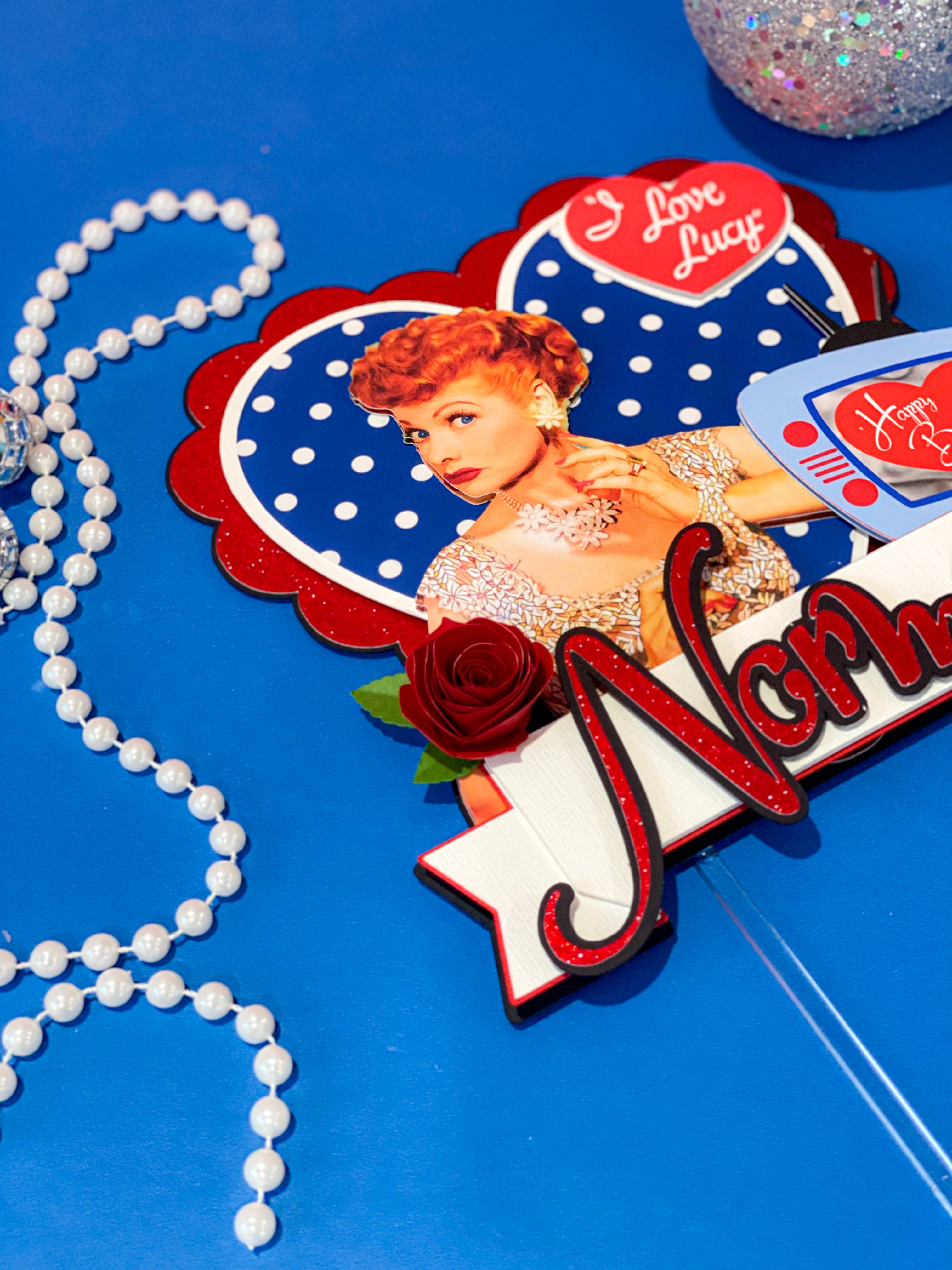 I Love Lucy Cake Topper