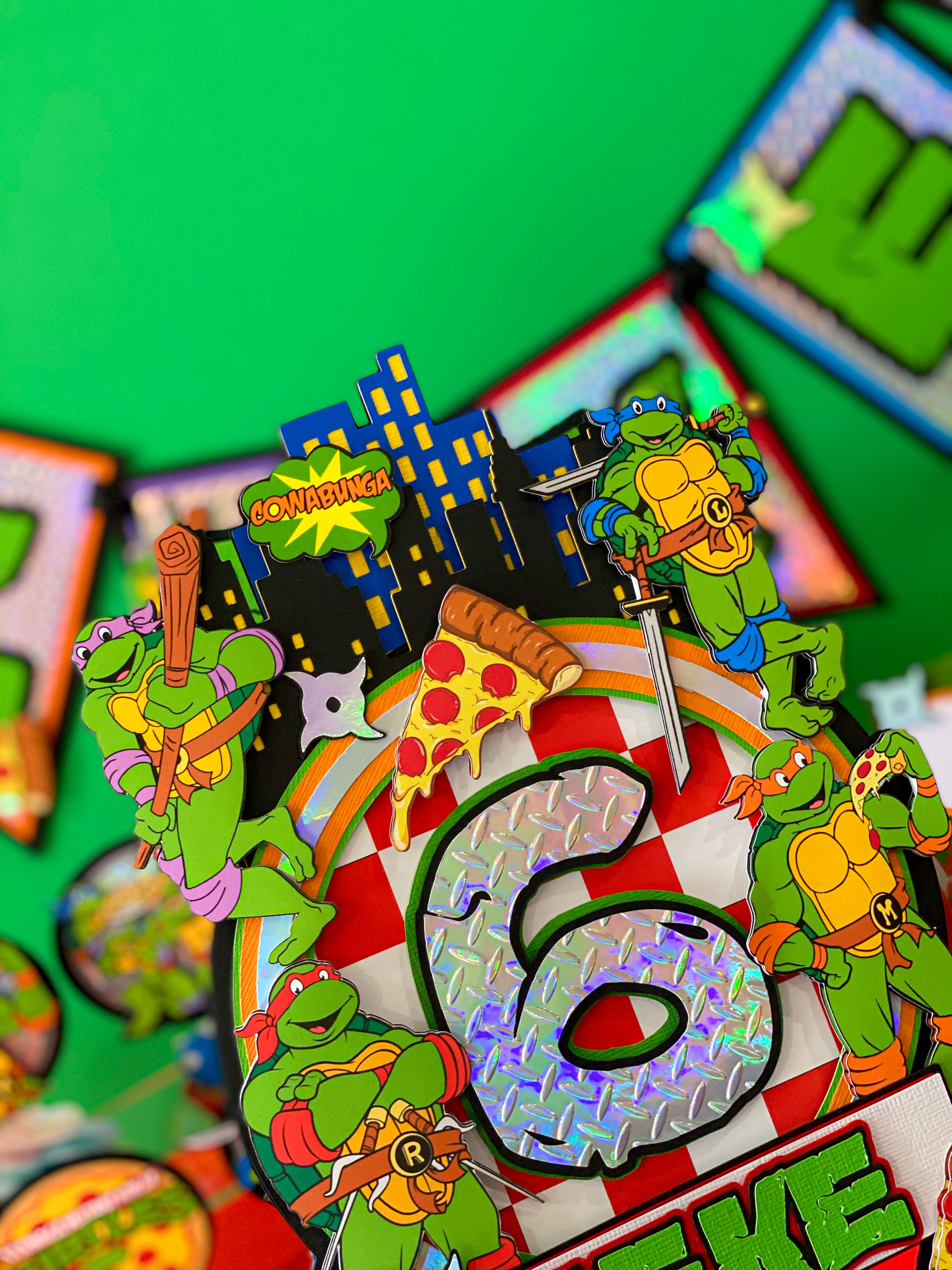 Ninja Turtles Cake Topper