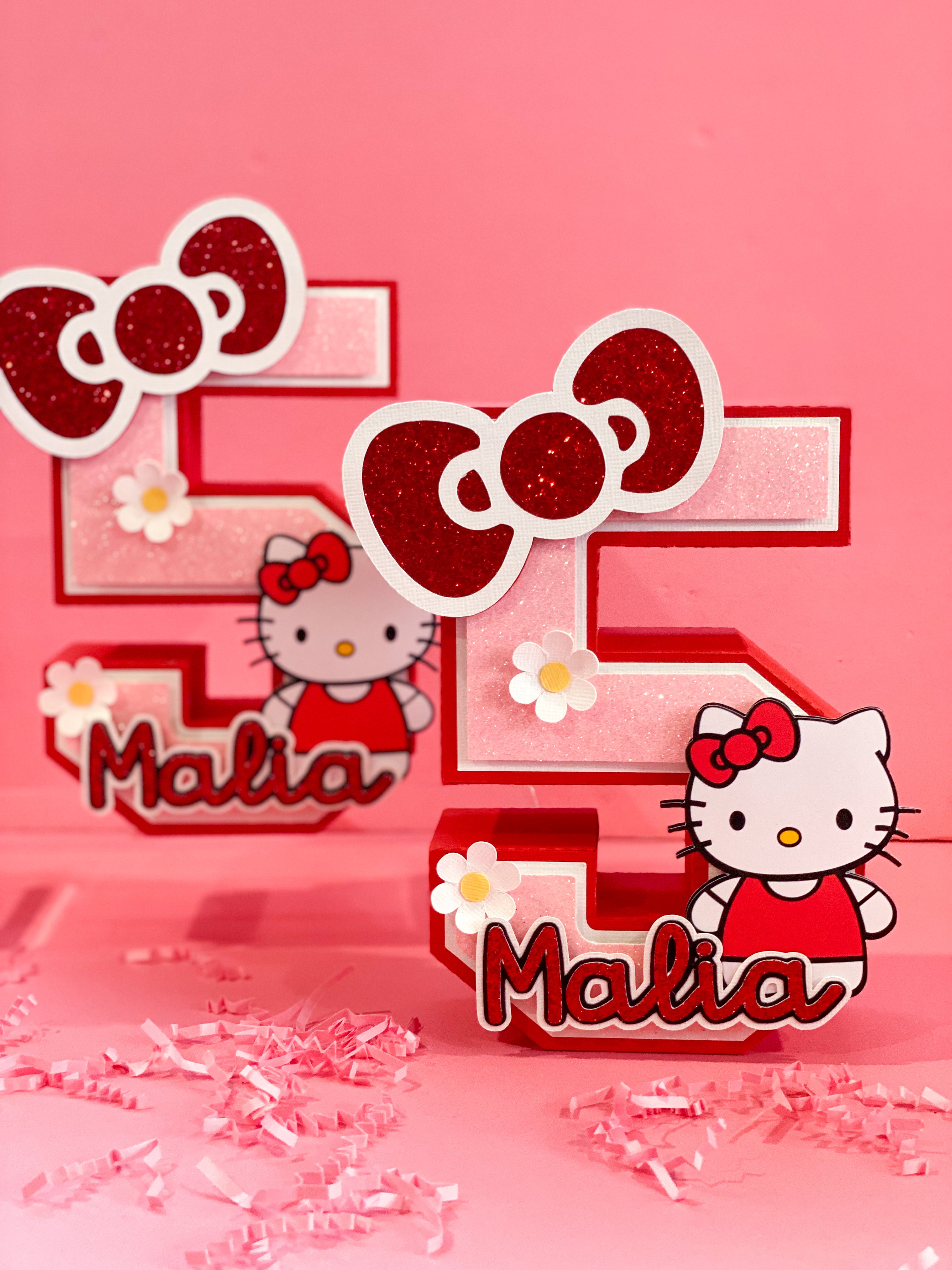 Large Hello Kitty 3D Letter or Number with Name