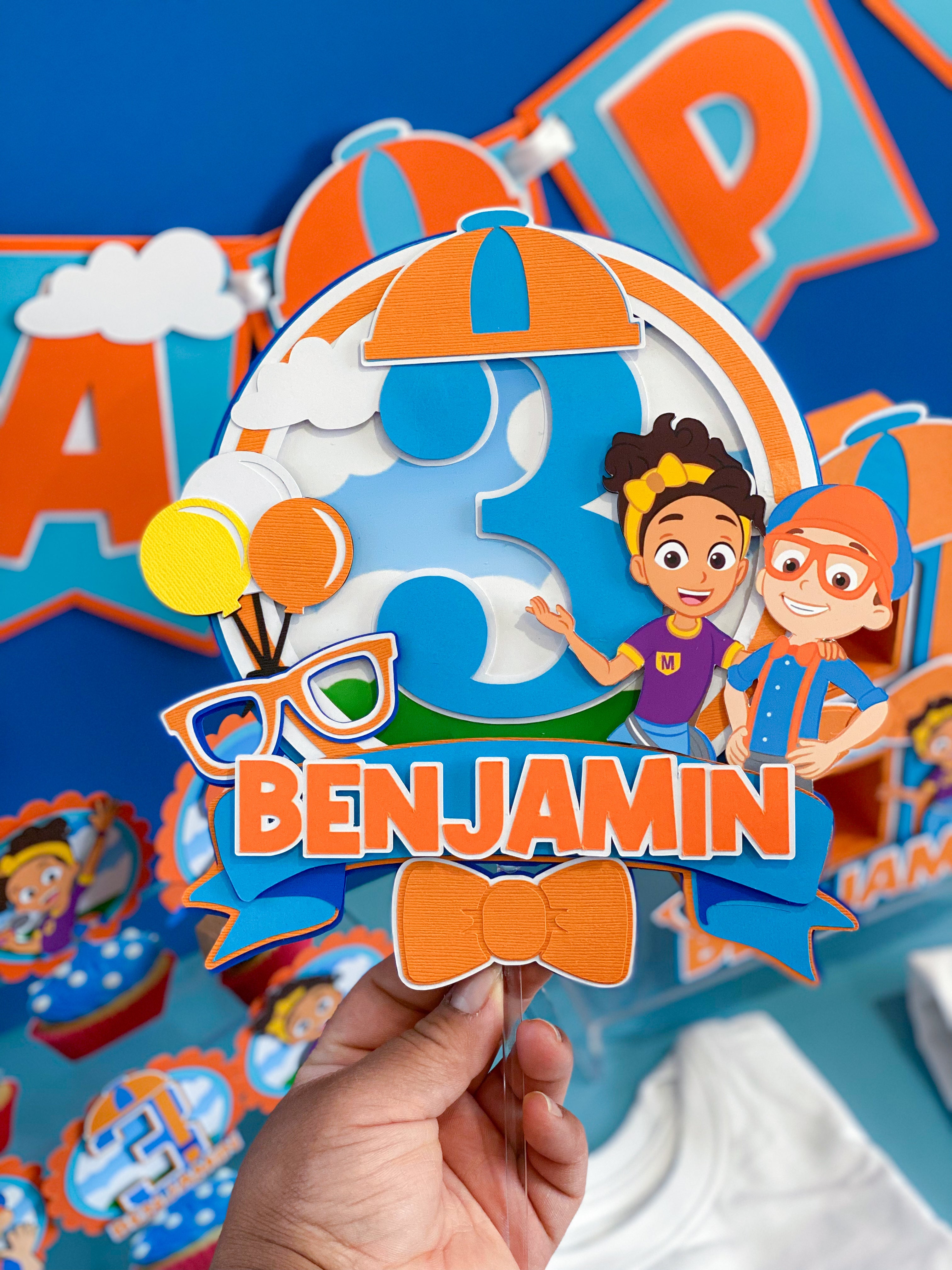 Blippi Meekah Cake Topper