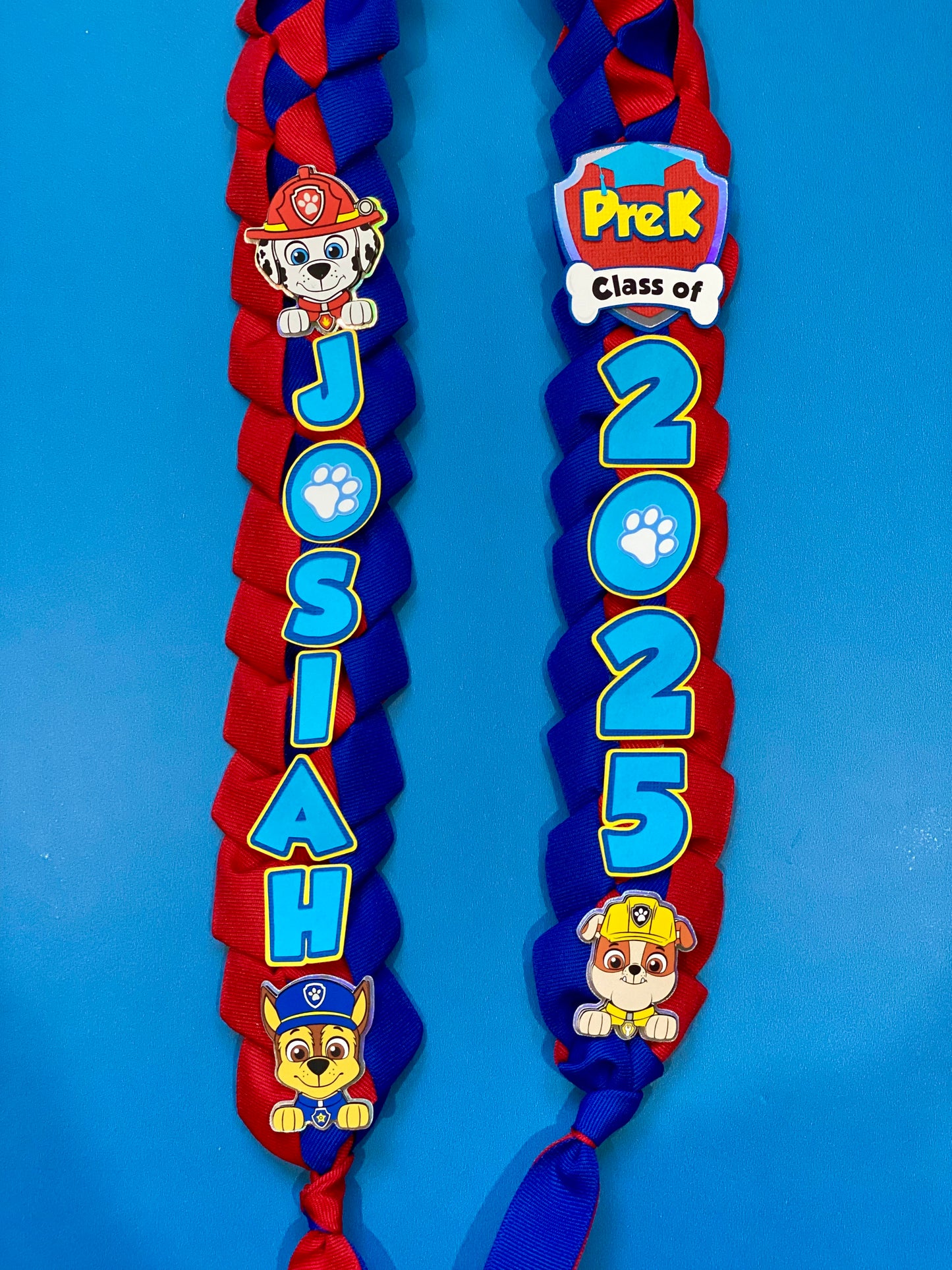Bundle Paw Patrol Graduation Cap Topper and Lei | Kindergarten Graduation | Graduation Gift | Personalized Grad Cap and Lei | Class of 2026