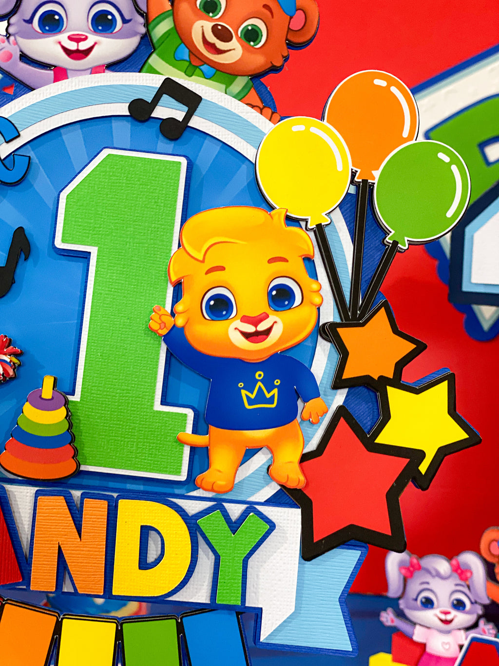 Lucas and Friends Cake Topper