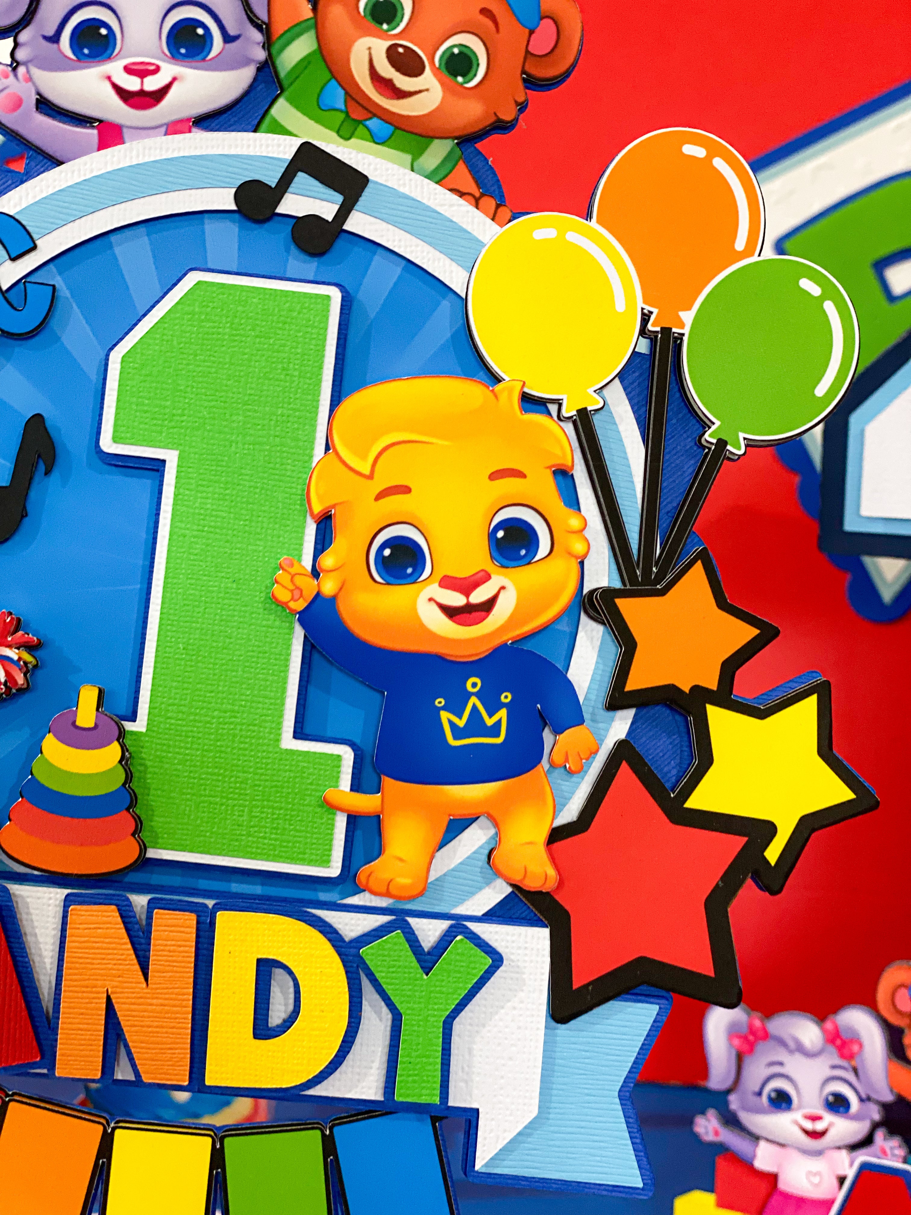 Lucas and Friends Cake Topper