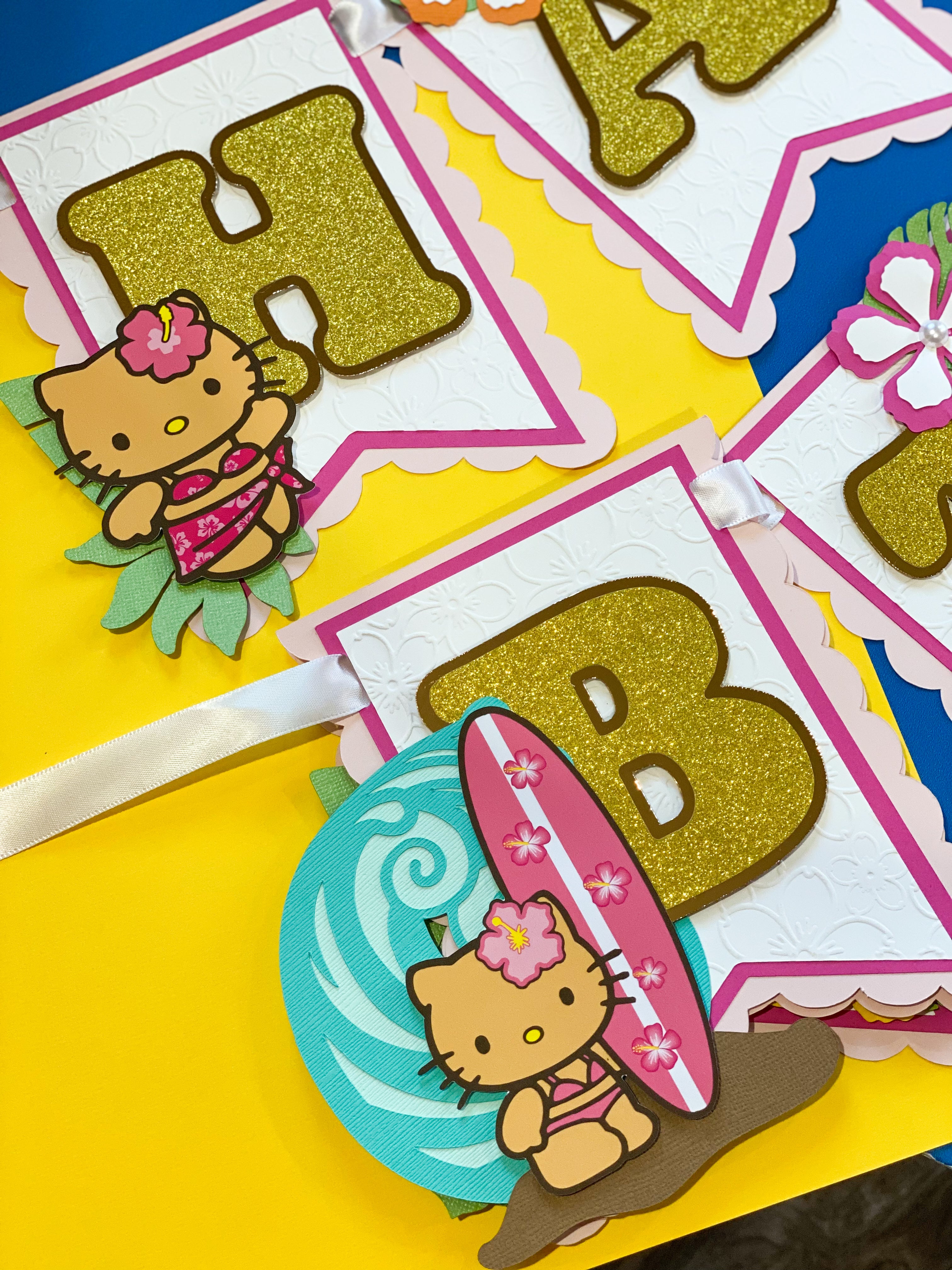 Hello Kitty Luau Banner